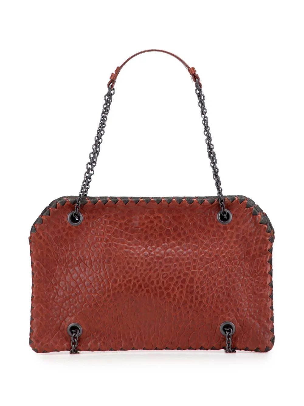Bottega Veneta 2012-2025 Textured Leather Whipstitch Duo shoulder bag