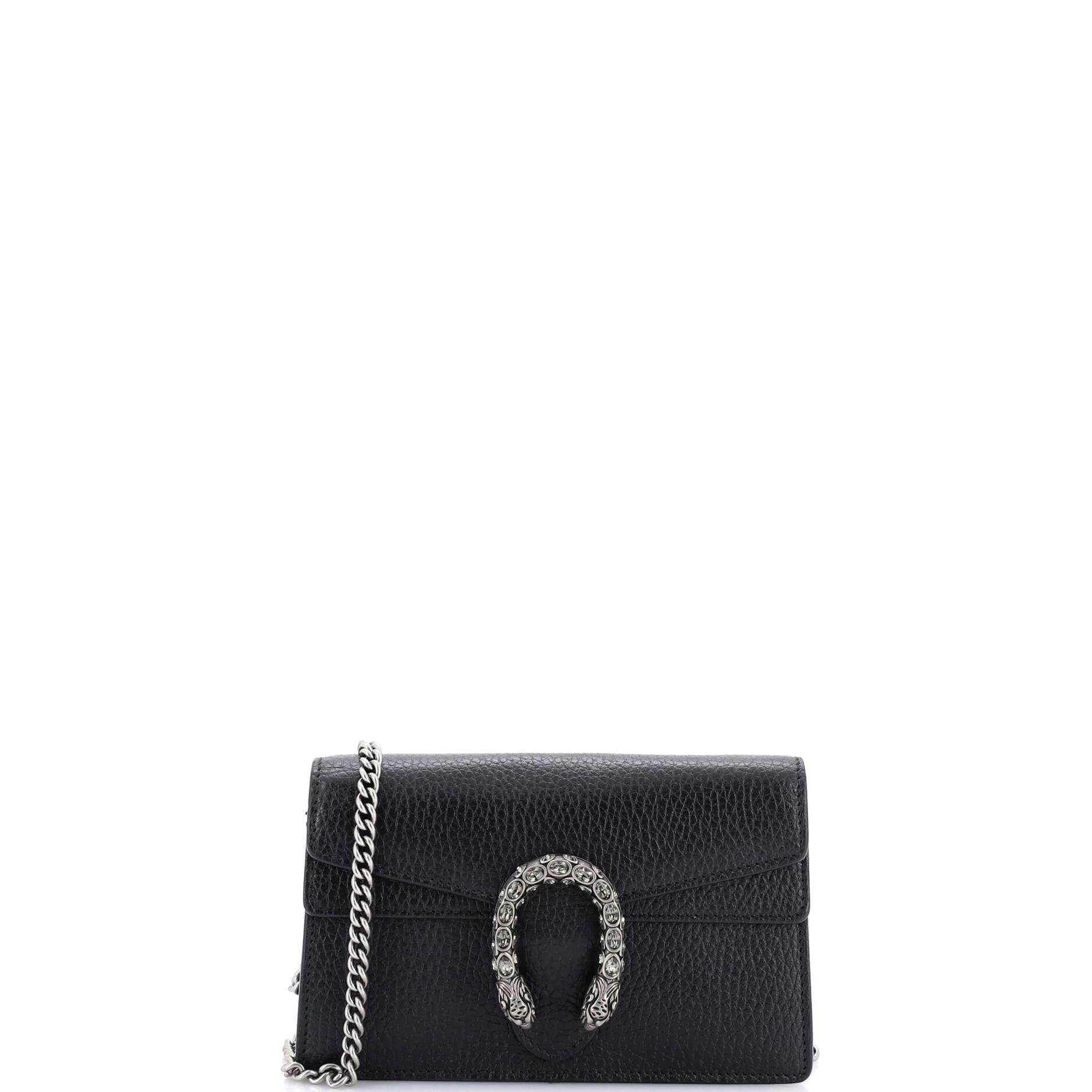 Leather clutch bag