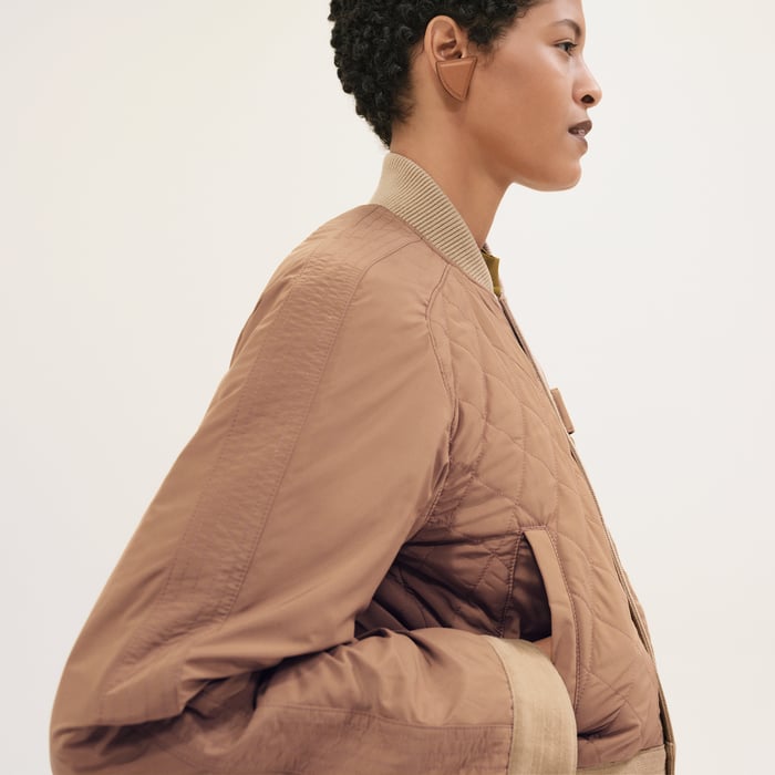 Beige Albâtre Reversible Jacket