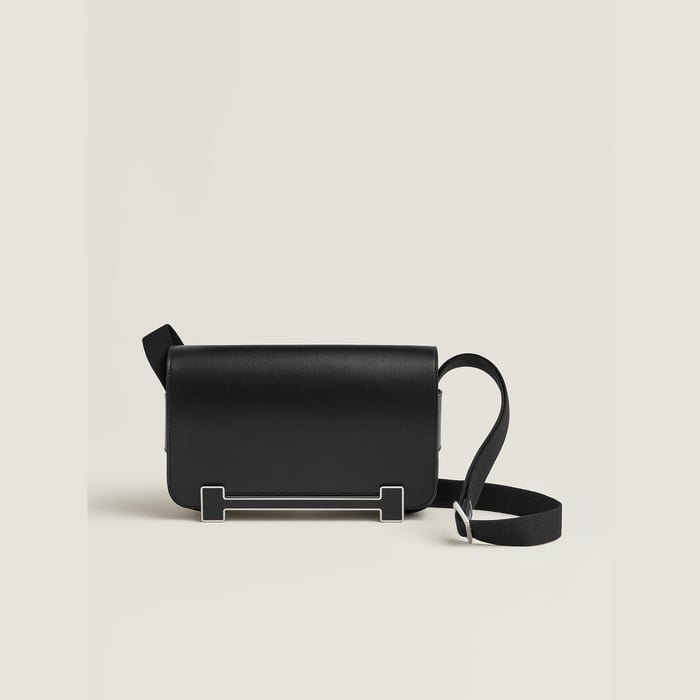 Noir Hermès Geta 슬림 백