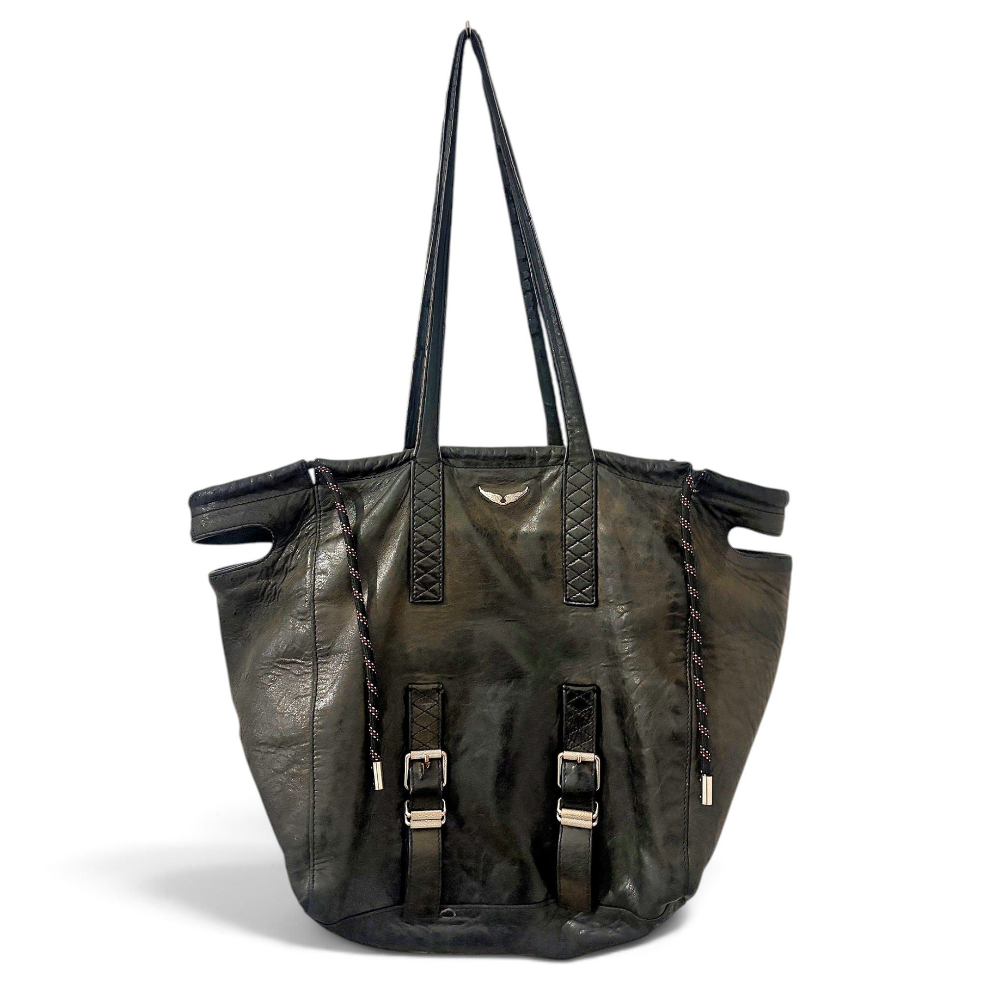 Candide leather travel bag