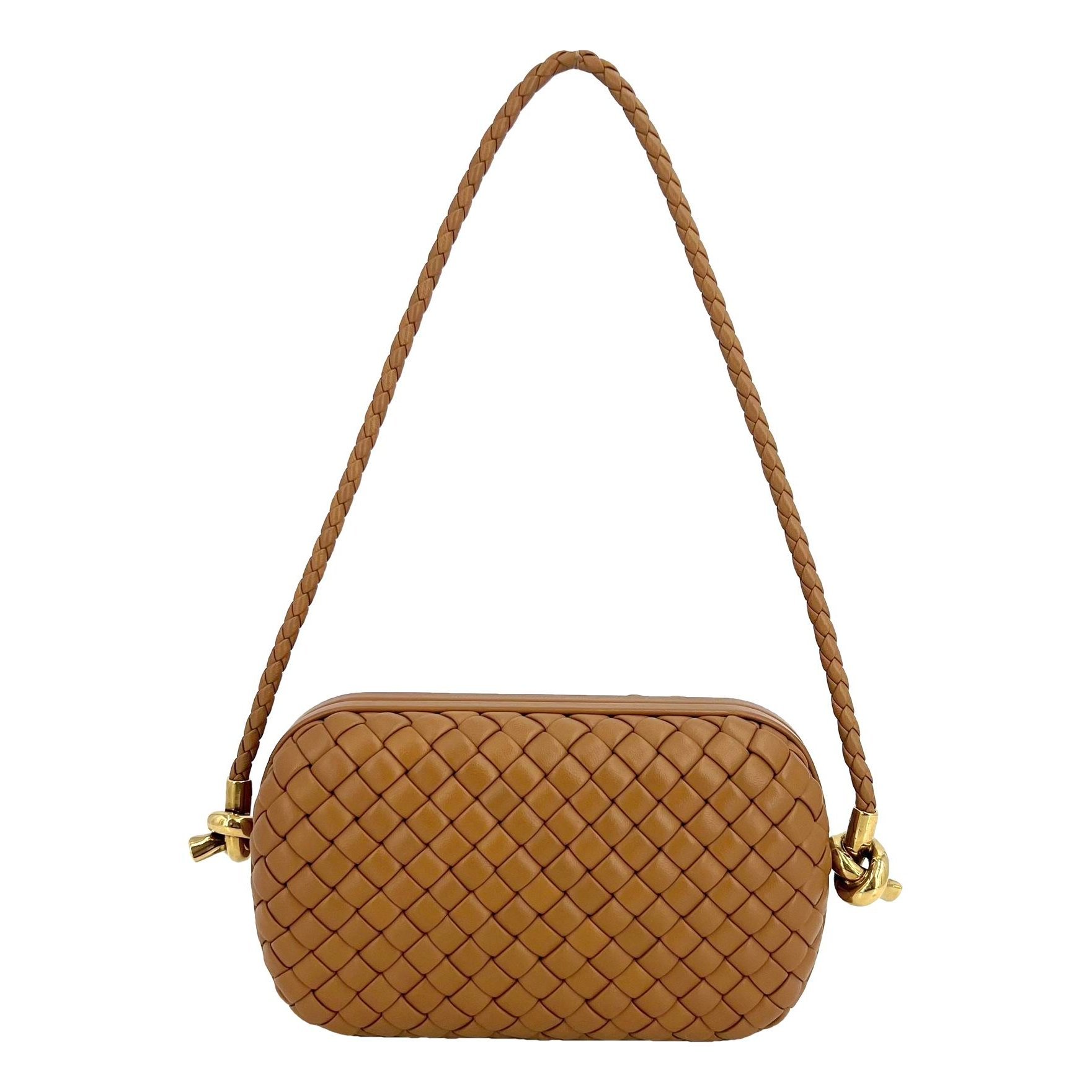 Knot leather handbag