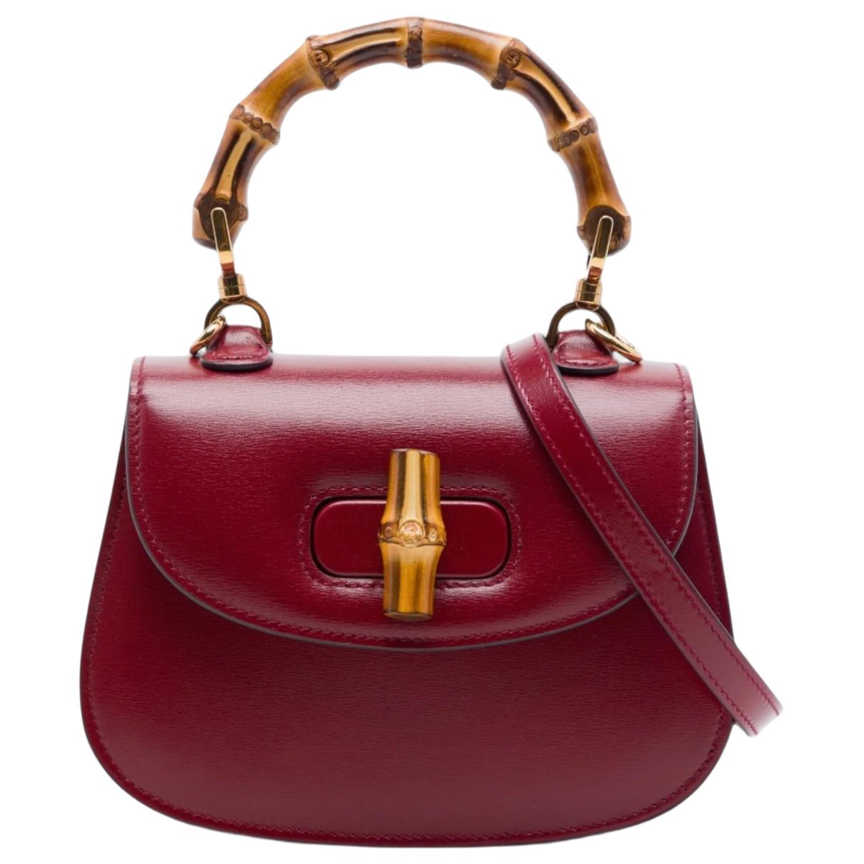 Bamboo leather handbag
