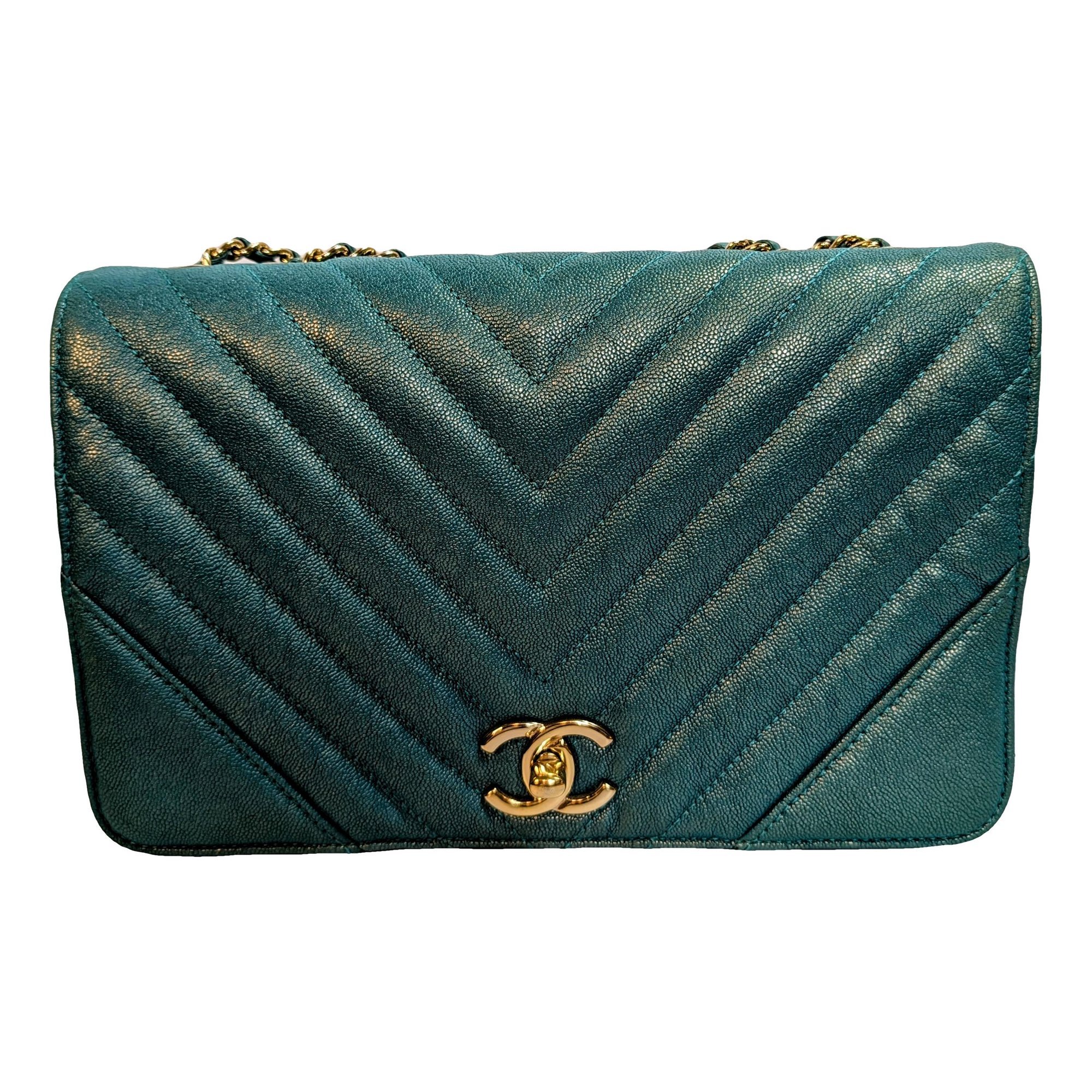 Statement leather handbag