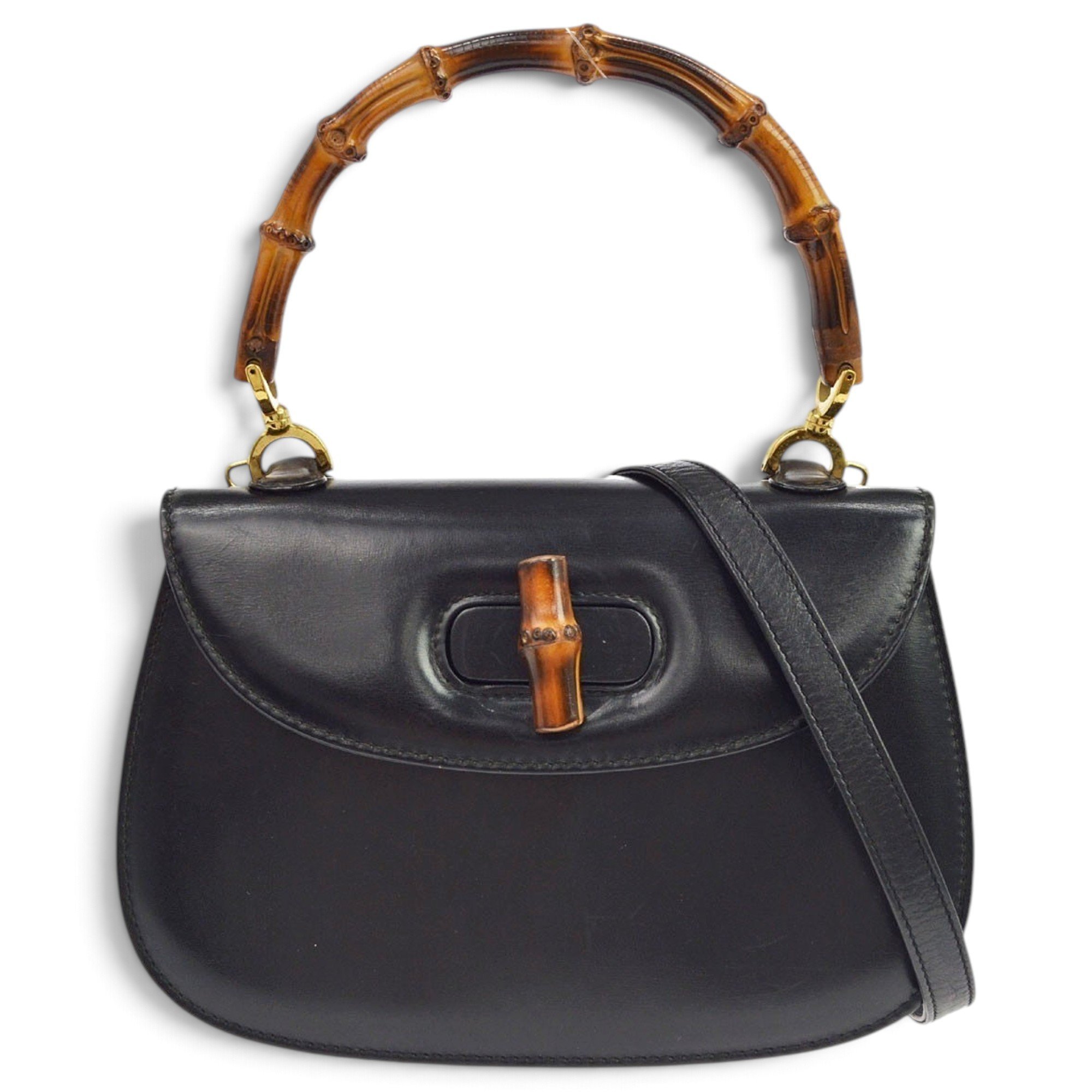 Bamboo leather handbag
