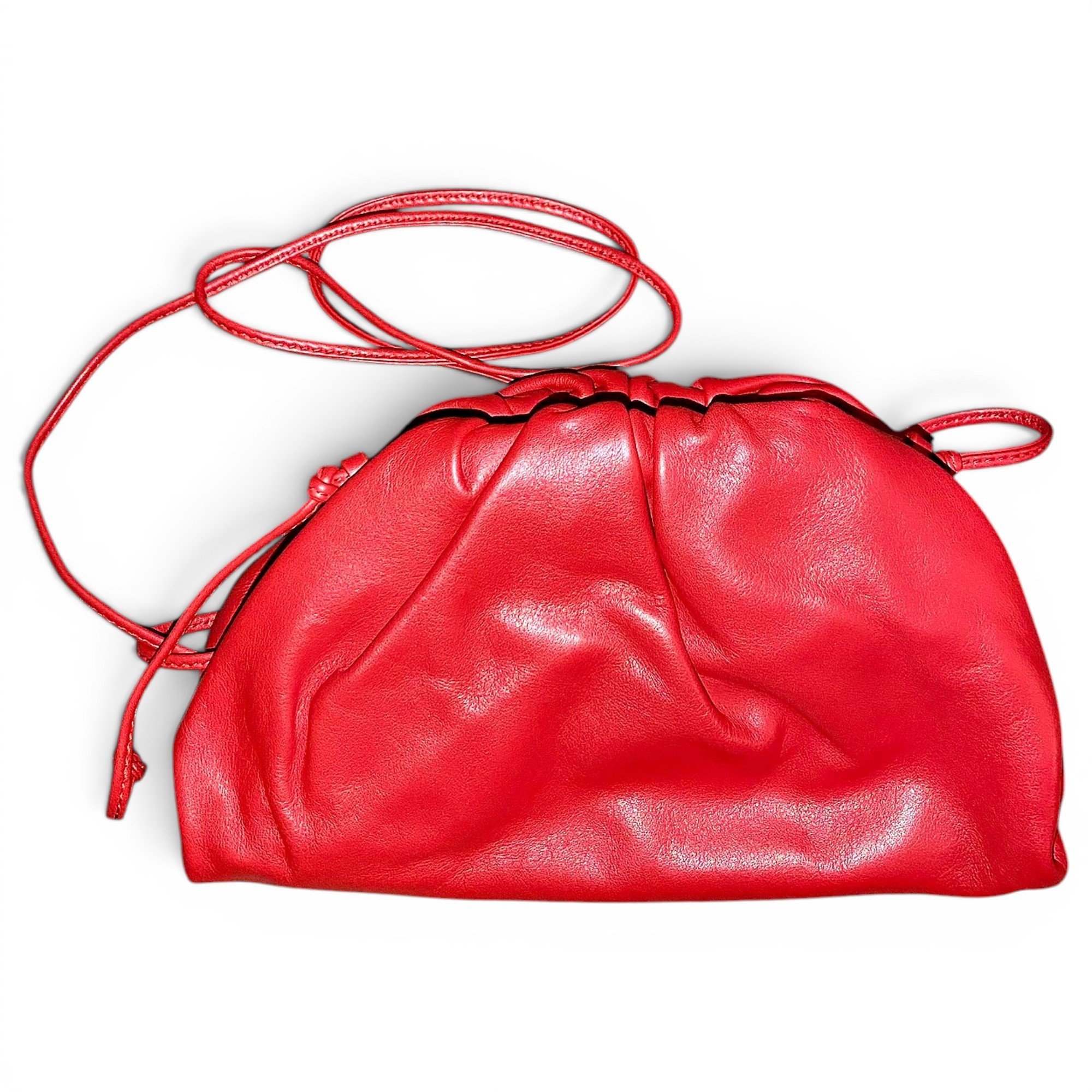Pouch leather handbag