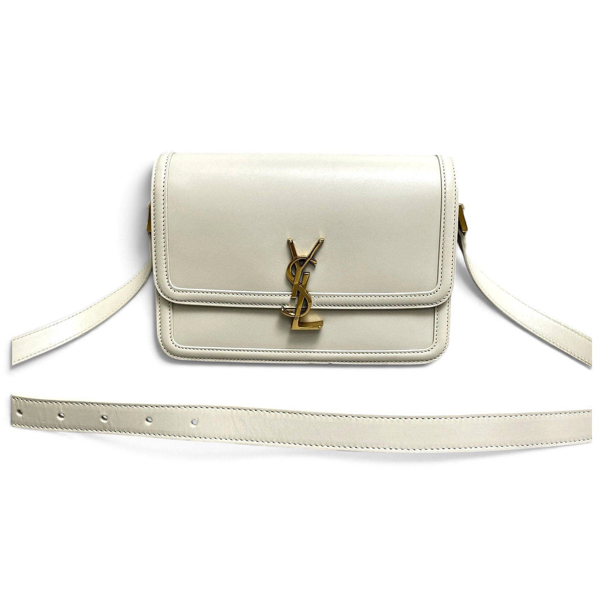 Solférino leather handbag