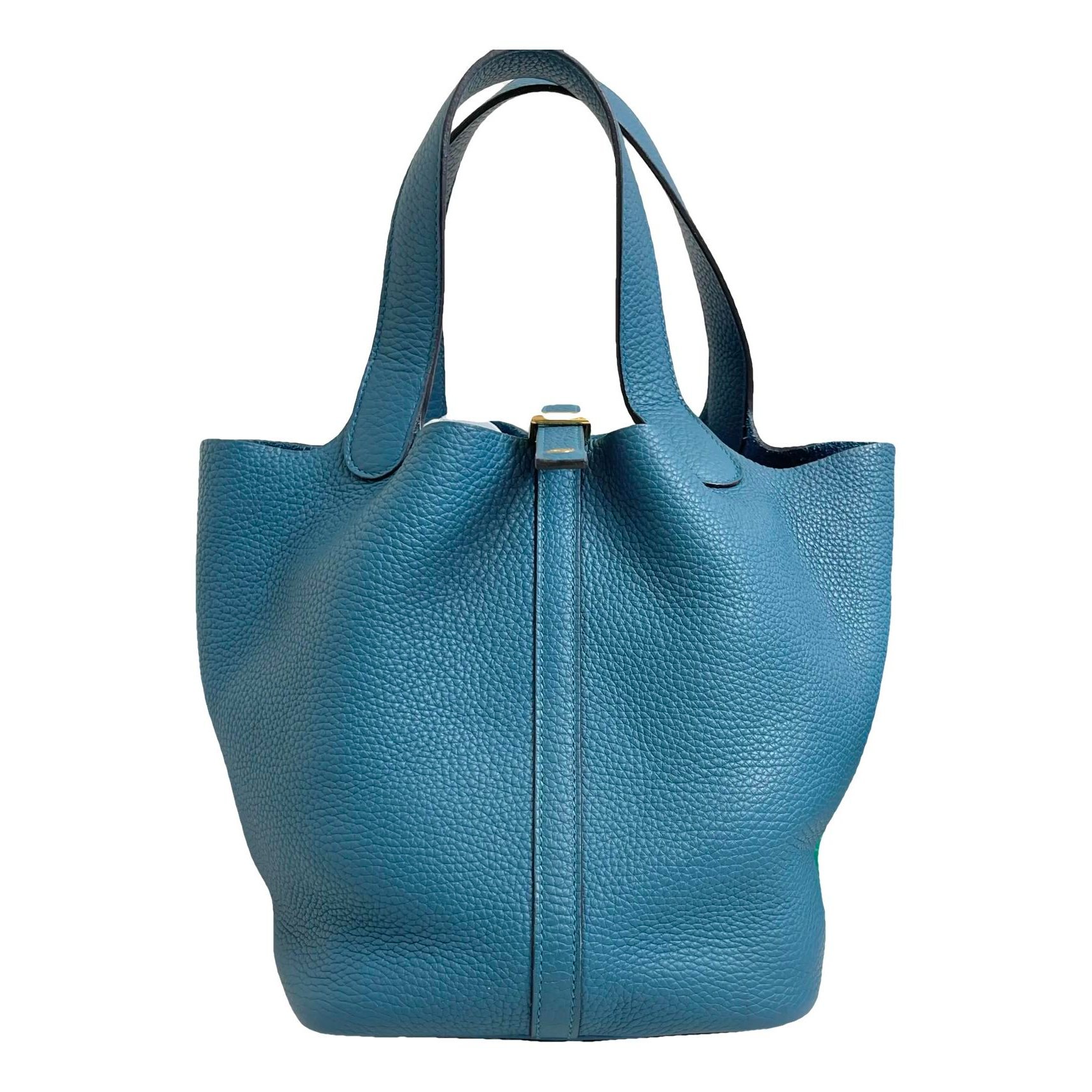 Picotin leather tote