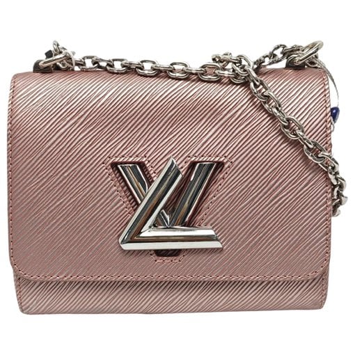 Twist leather handbag