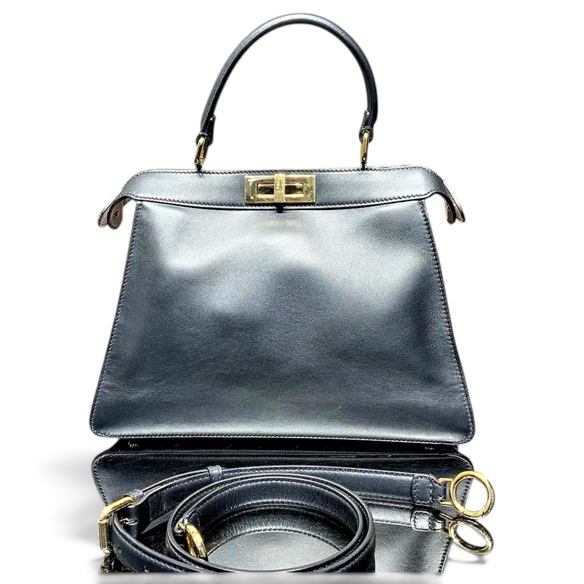 Peekaboo leather handbag