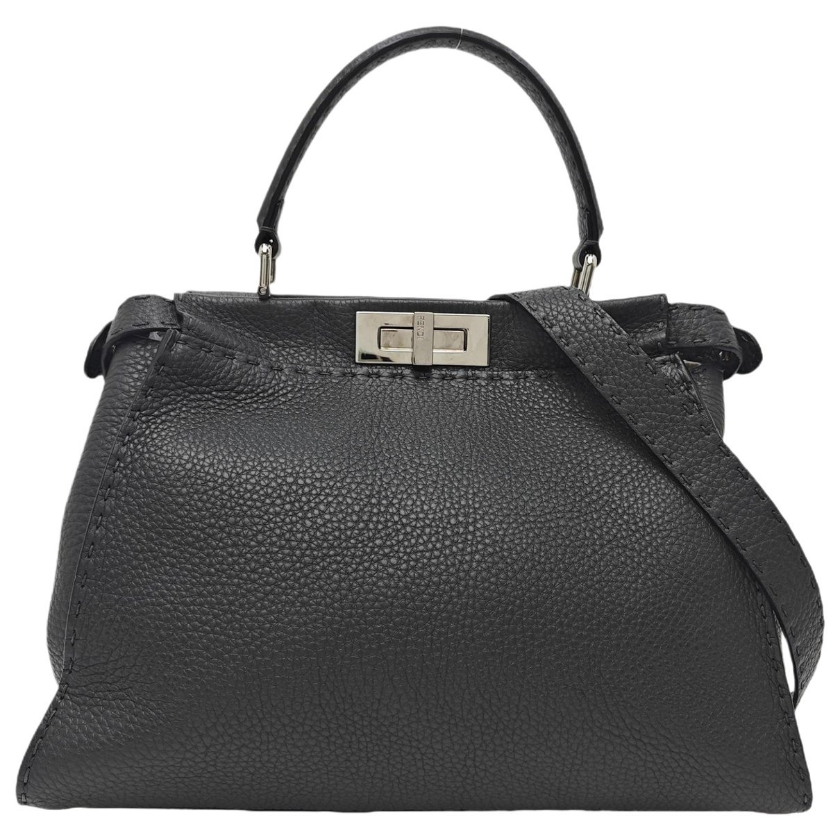 Peekaboo leather handbag
