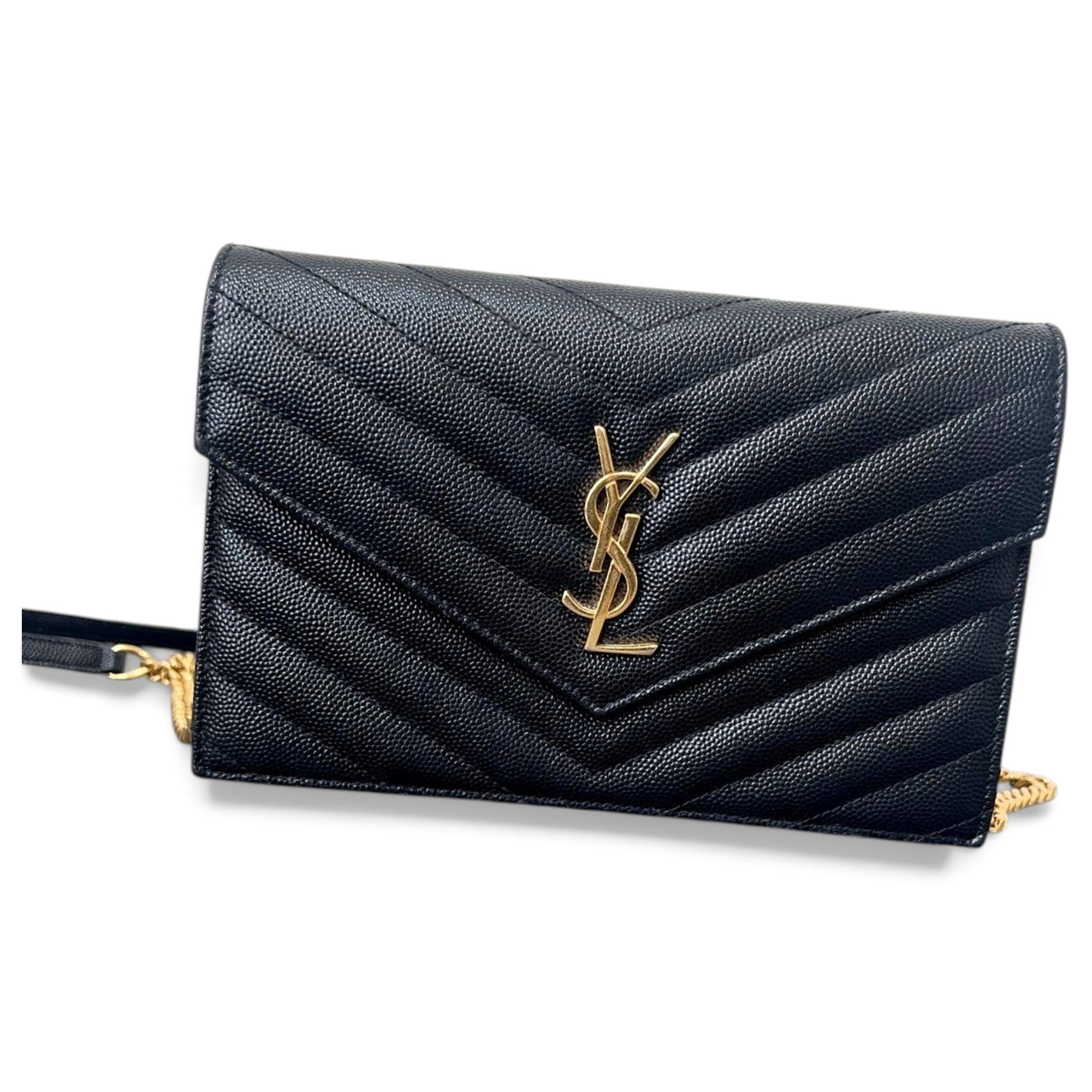 Portefeuille enveloppe leather handbag