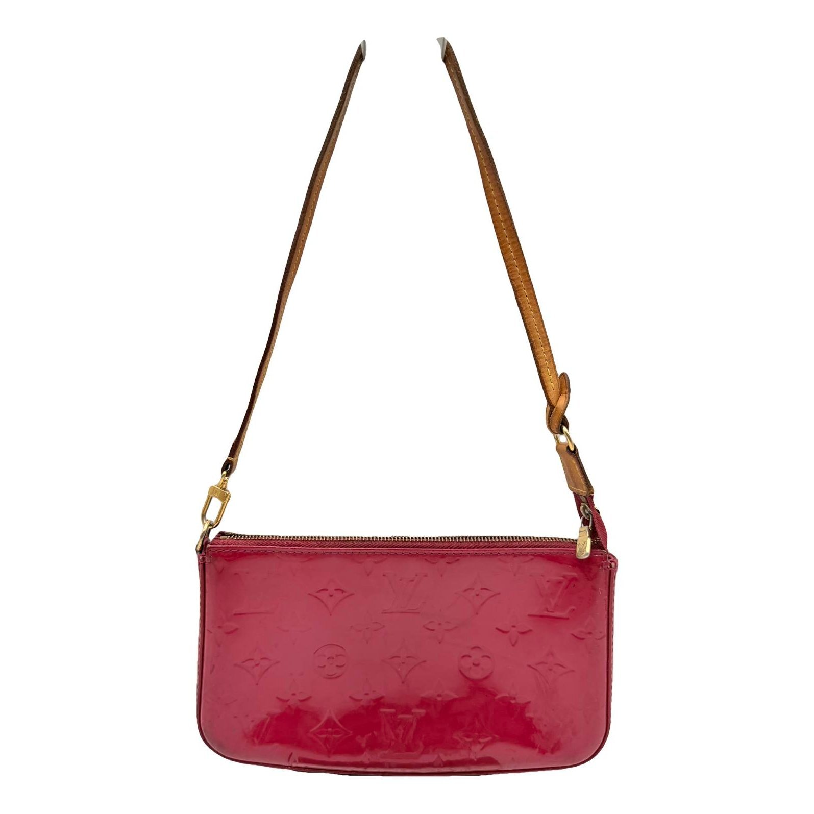 Pochette Accessoire patent leather handbag