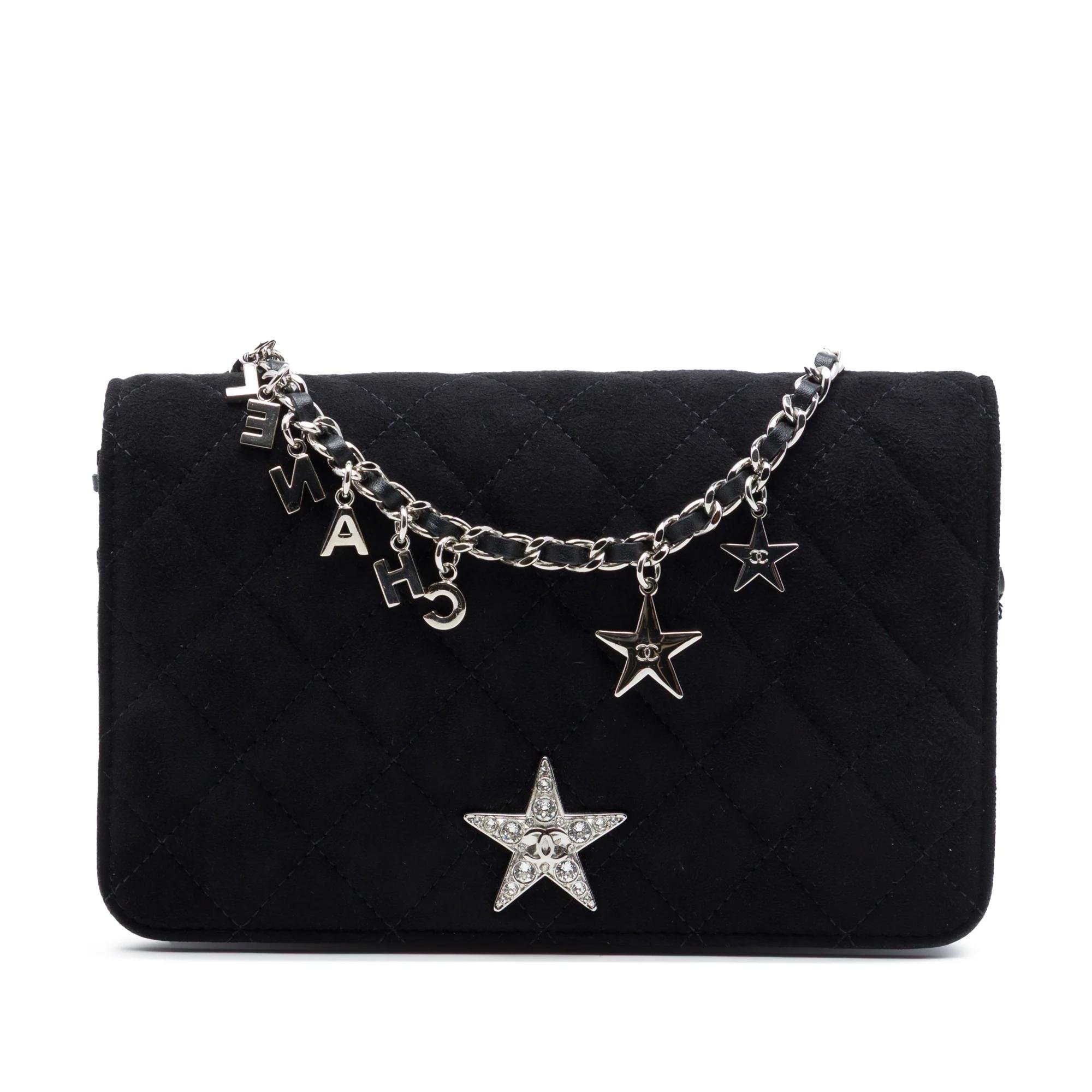 Wallet On Chain leather crossbody bag