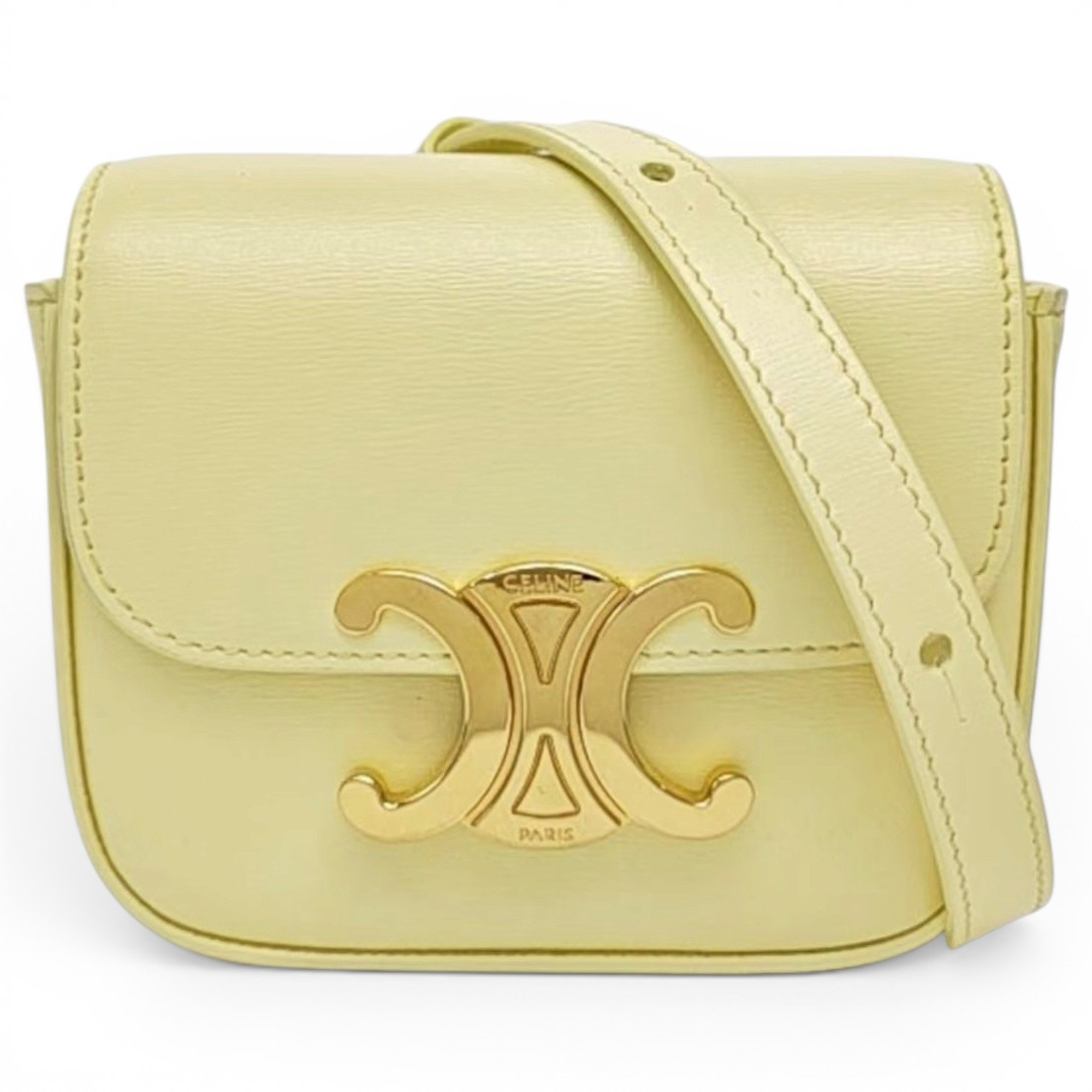 Triomphe leather mini bag