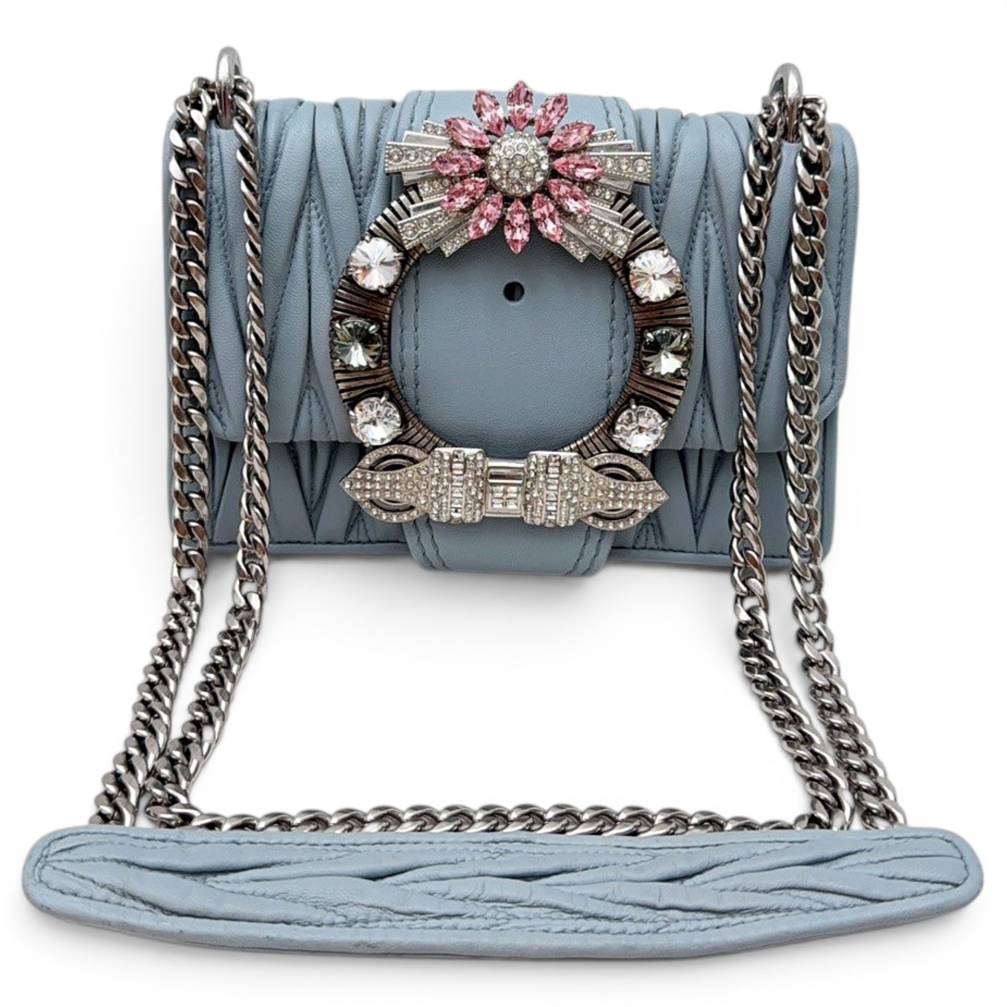 Miu Lady leather handbag