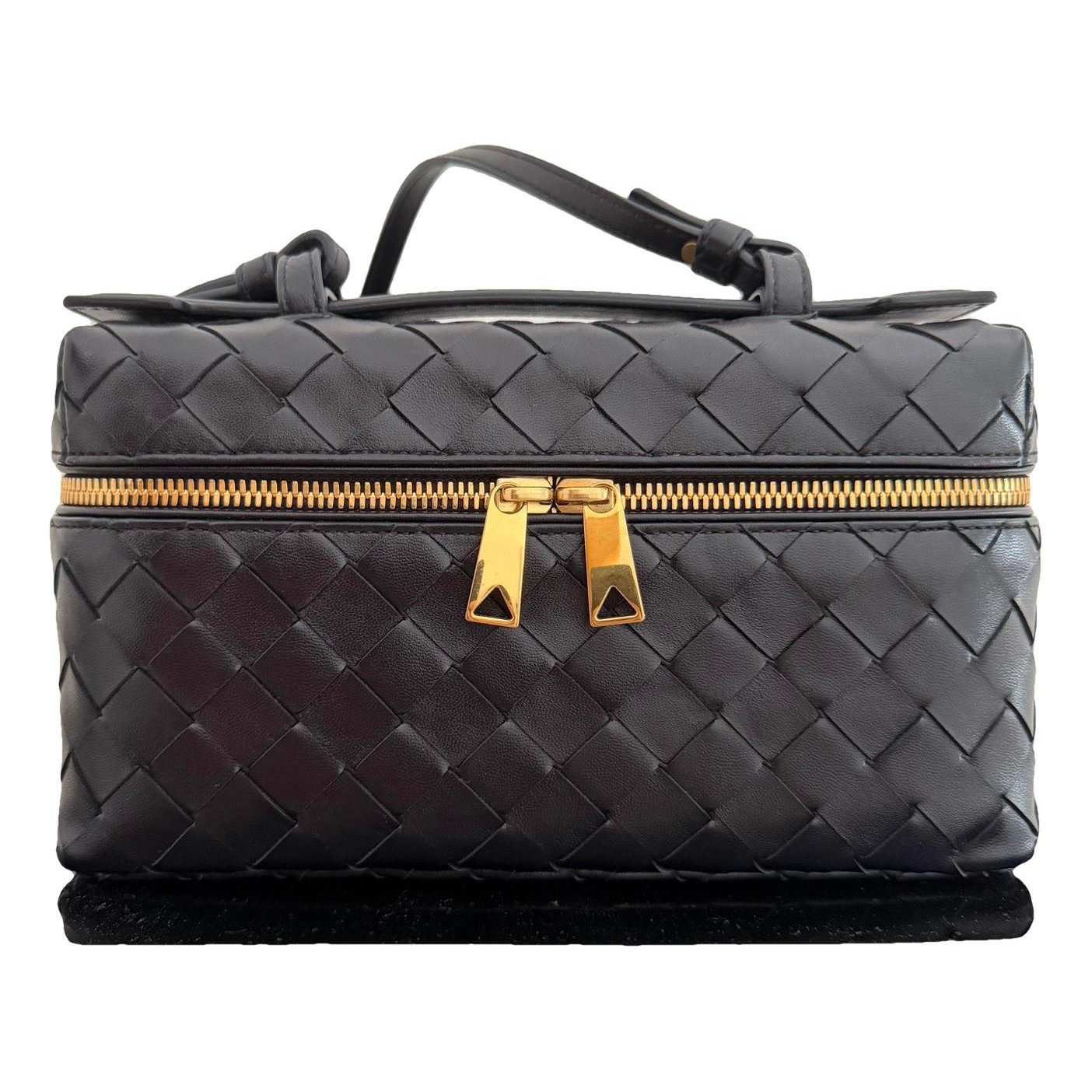 Leather clutch bag
