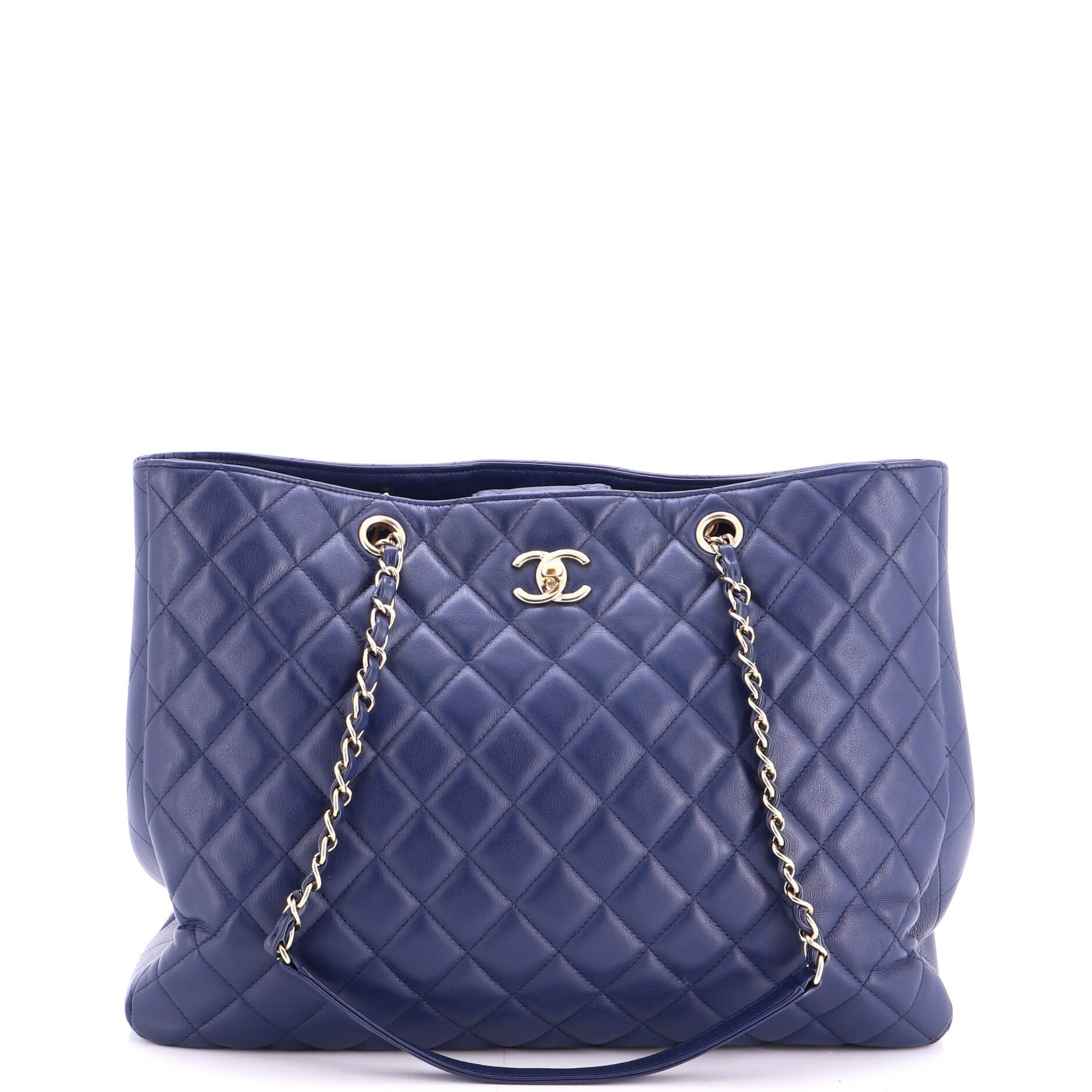 Classic CC Shopping Tote Quilted Calfskin Large