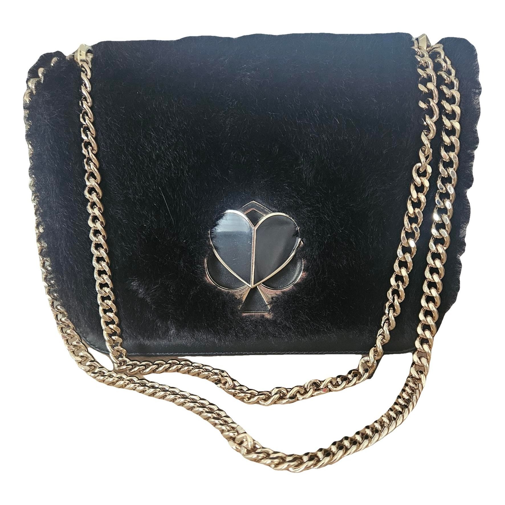 Faux fur crossbody bag