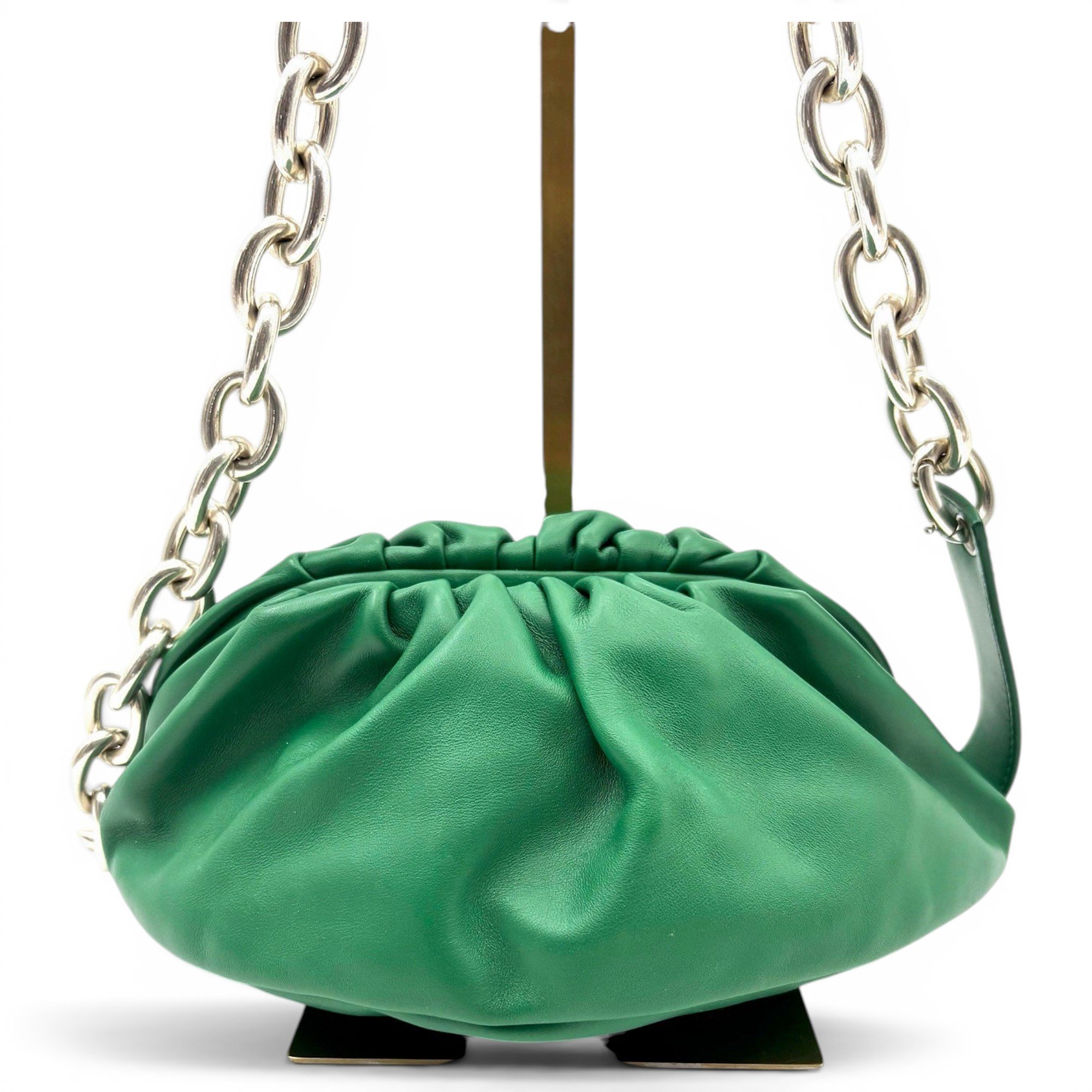Pouch leather handbag