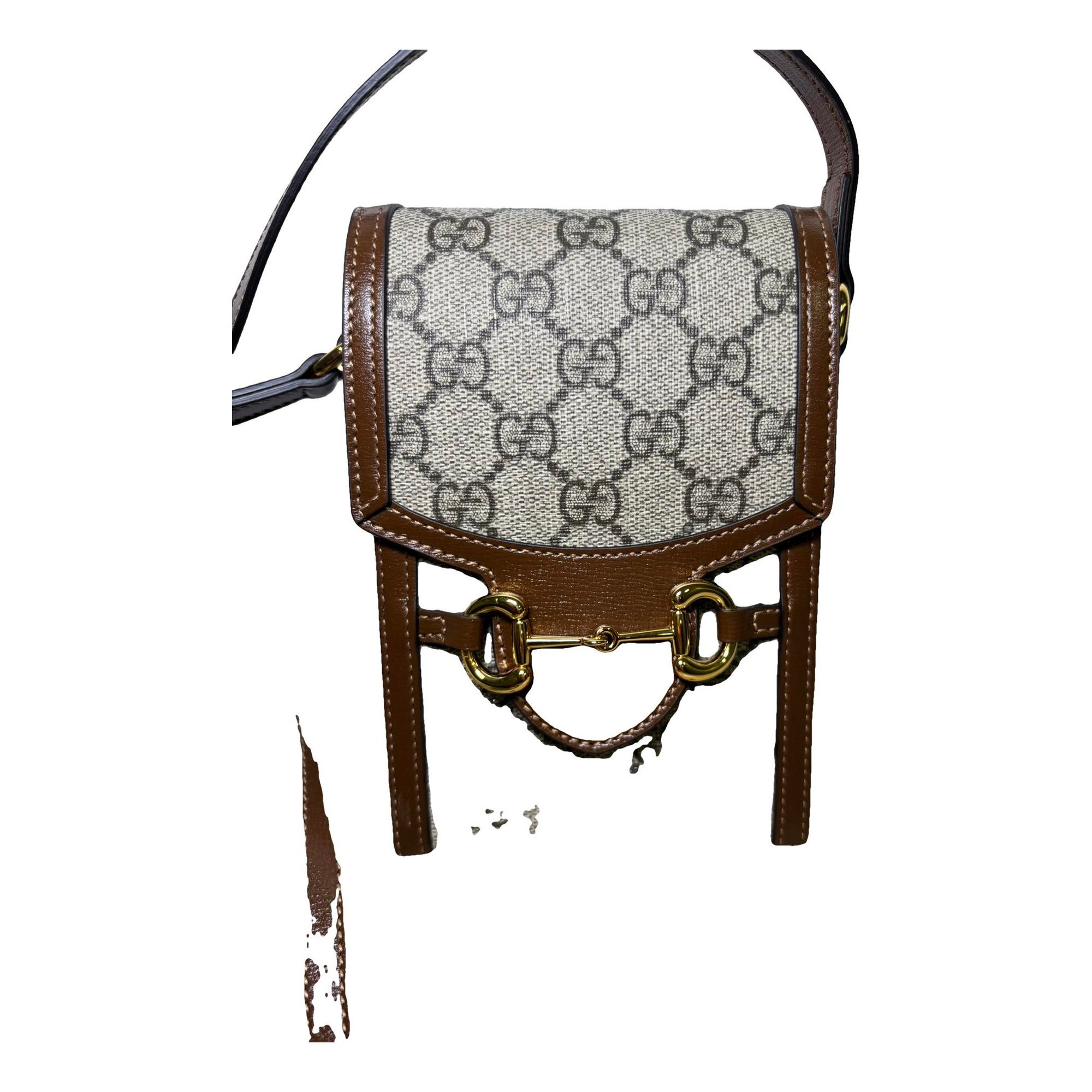 Horsebit 1955 Vertical leather crossbody bag