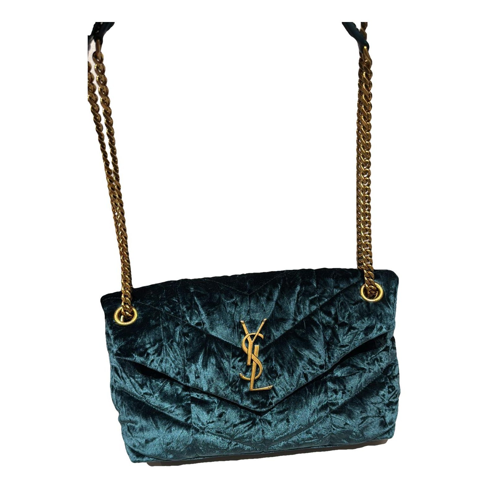 Loulou Puffer velvet crossbody bag
