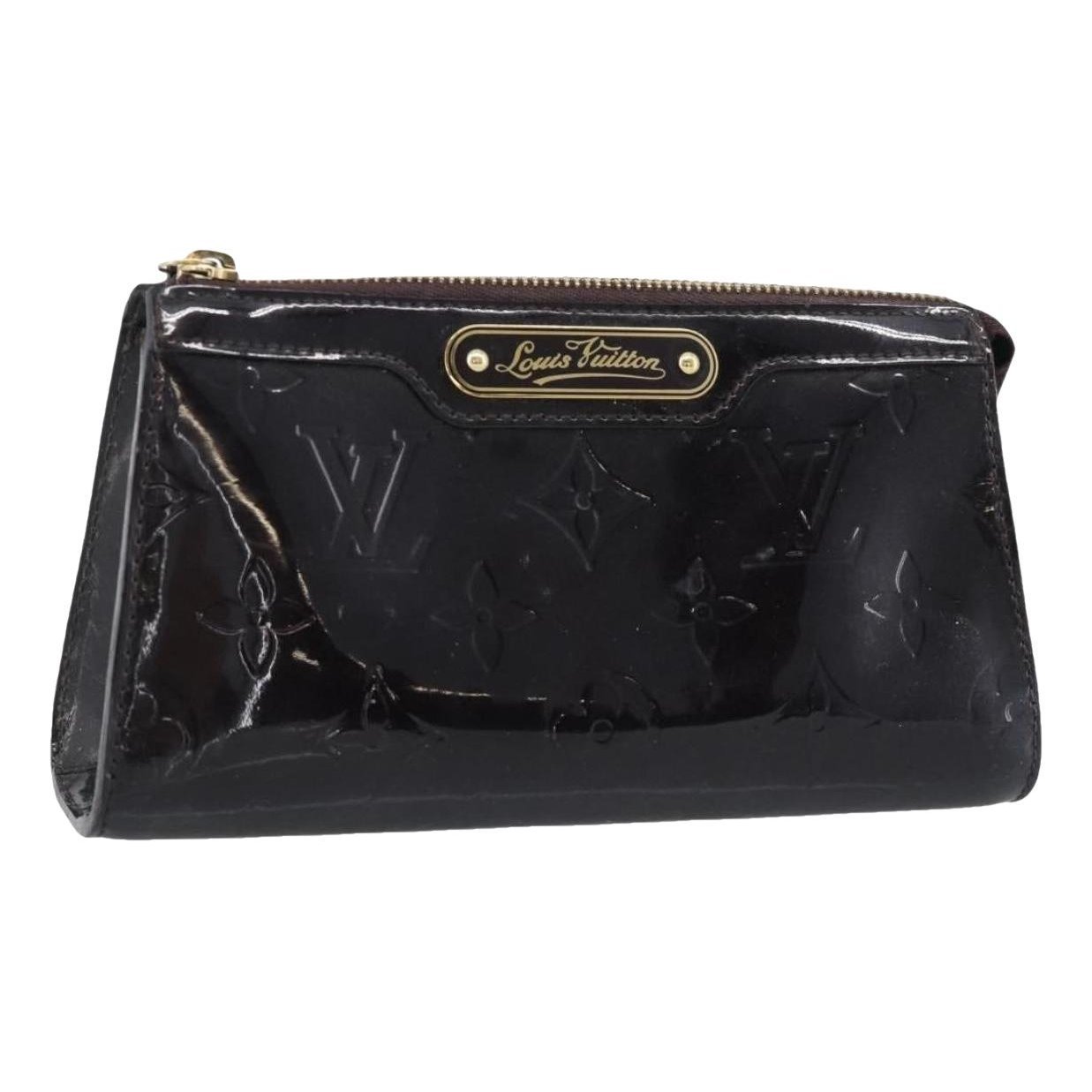 Patent leather clutch bag