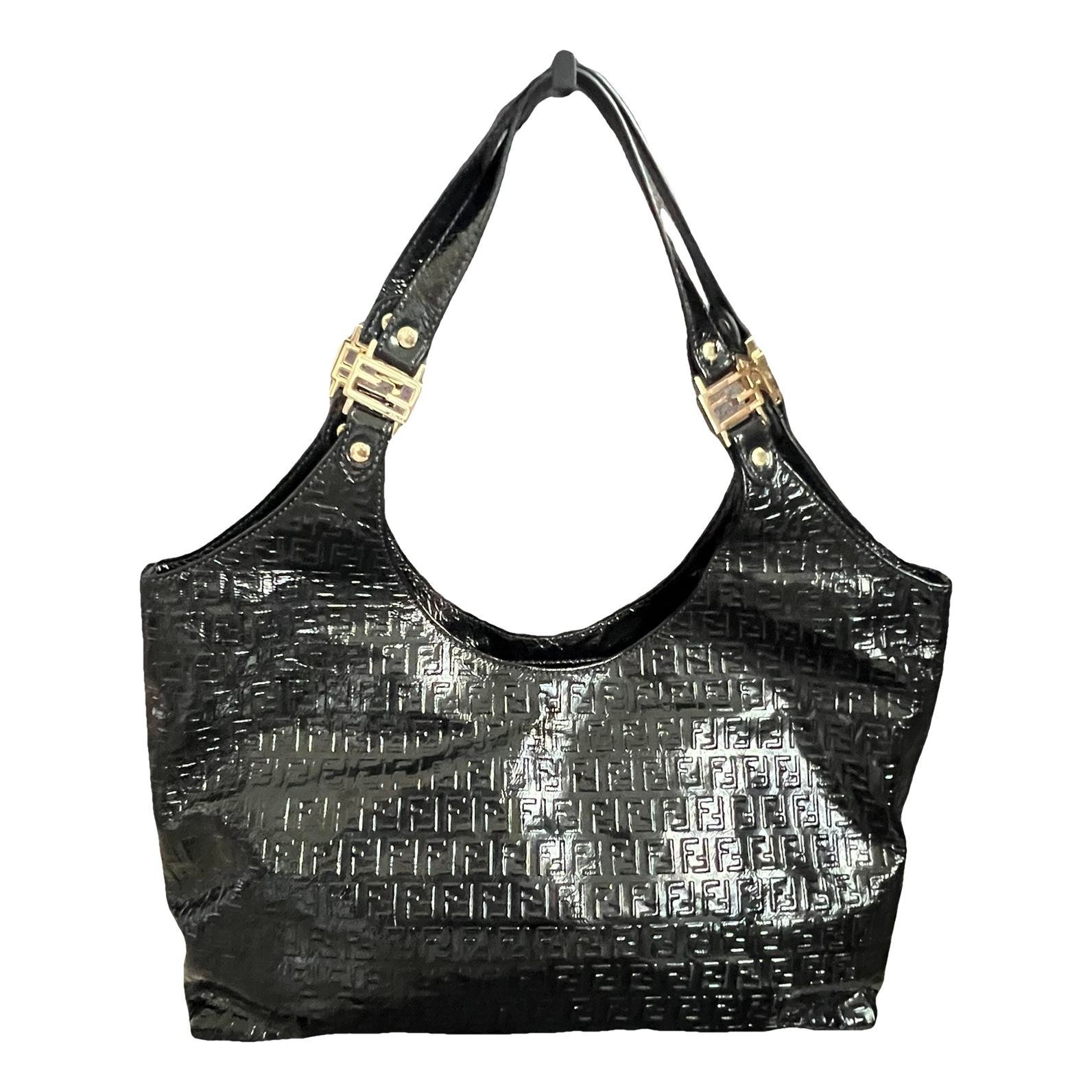 Patent leather handbag