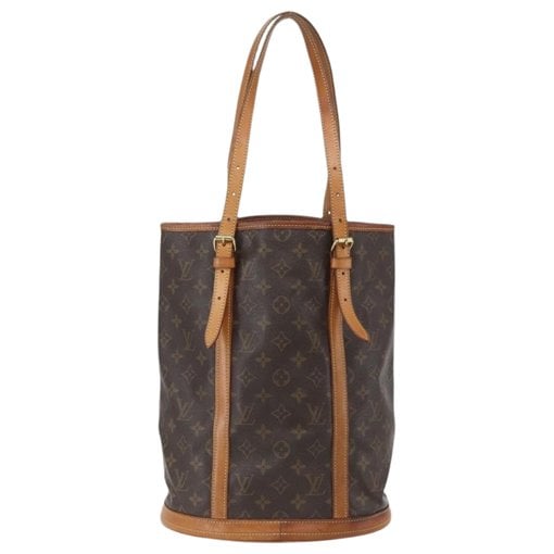 Bucket leather handbag