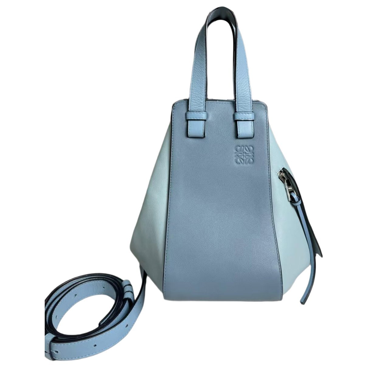 Hammock leather handbag