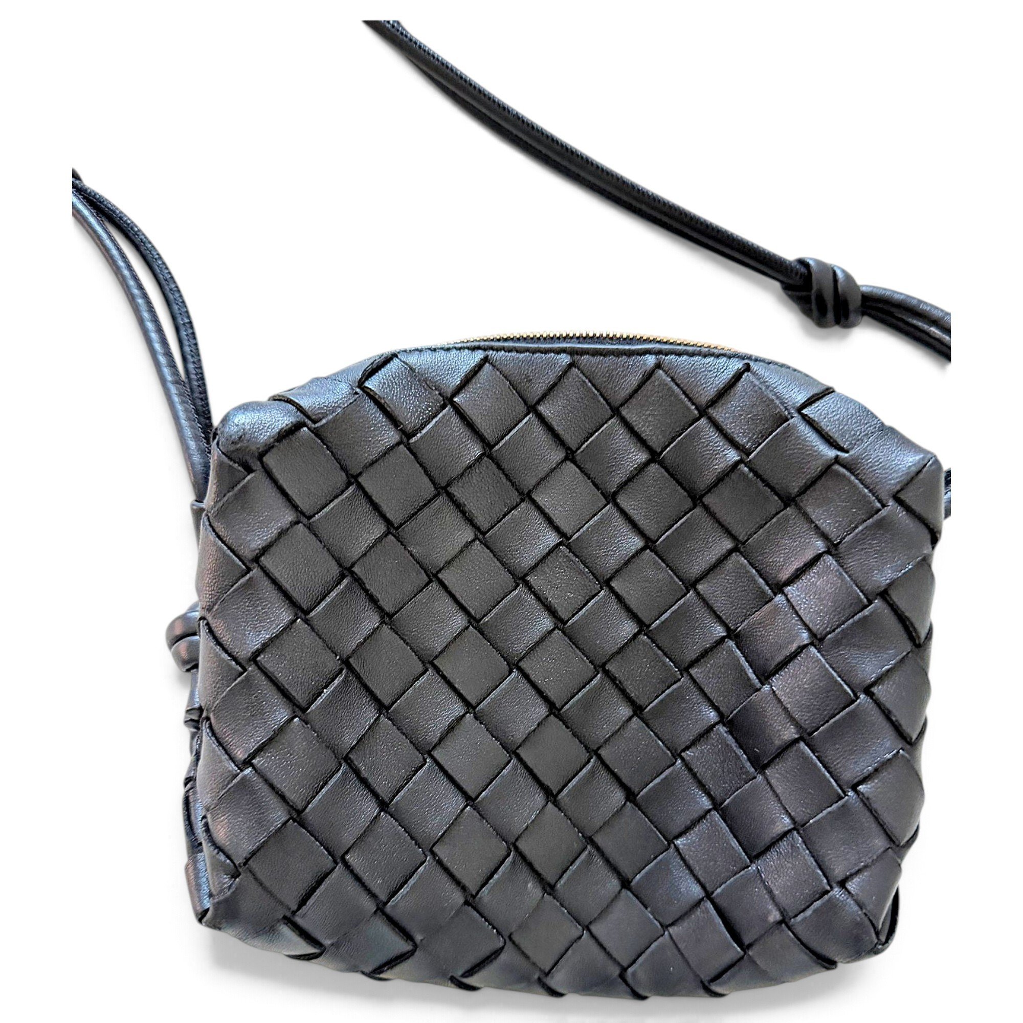 Leather clutch bag