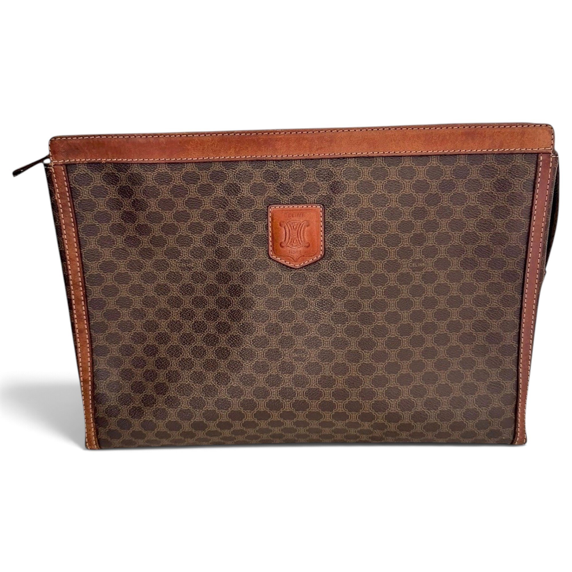 Triomphe Vintage cloth clutch bag