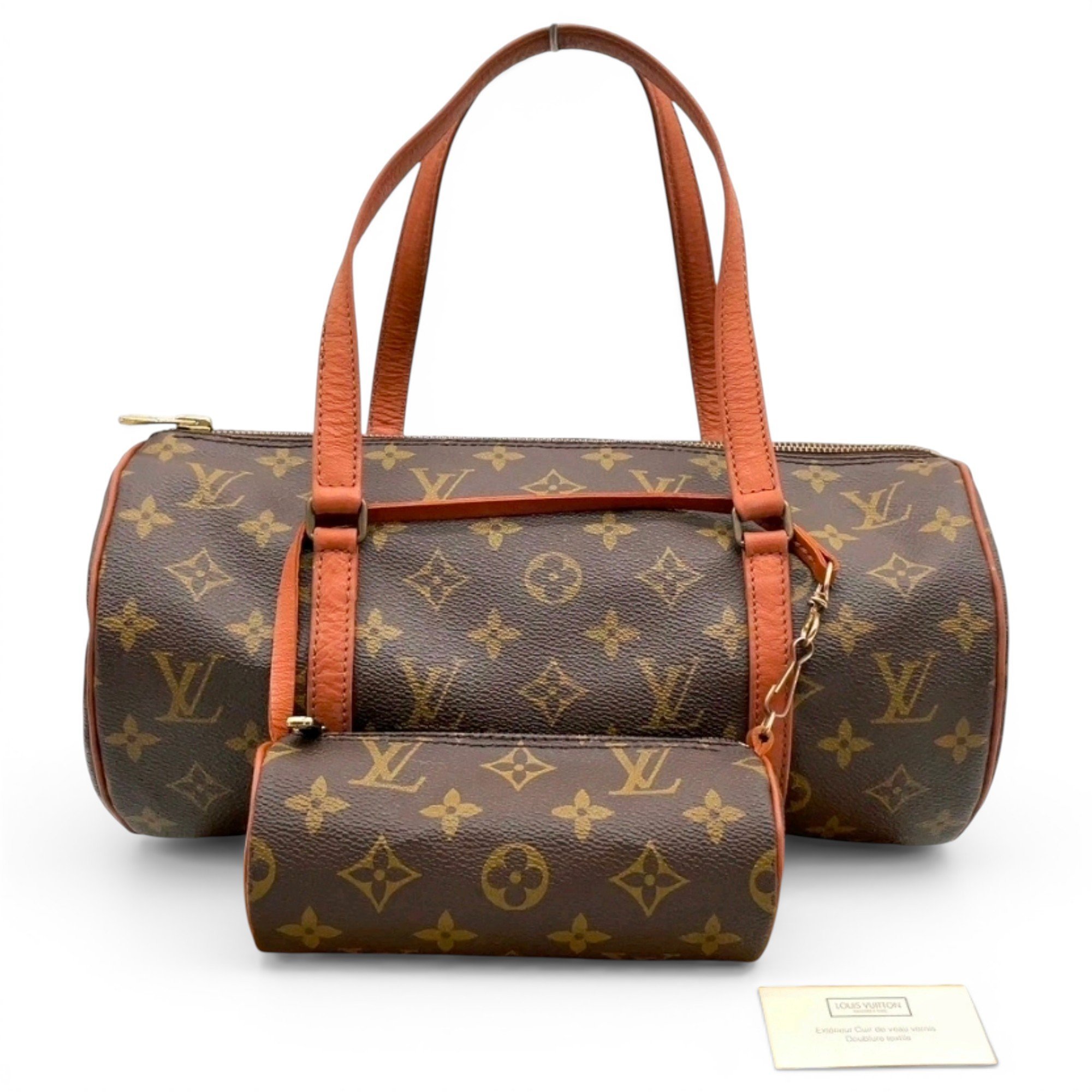 Papillon leather handbag