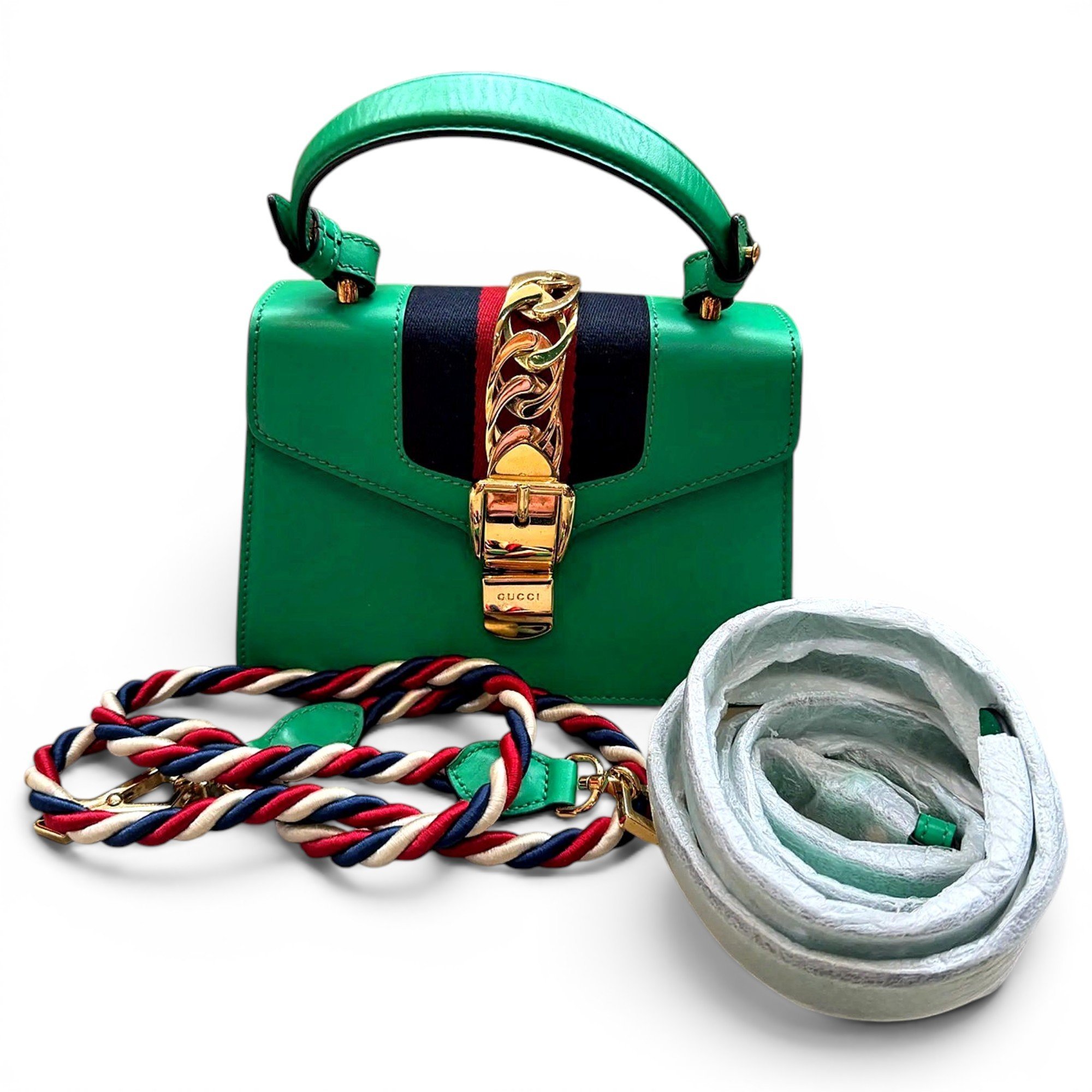 Sylvie Top Handle leather handbag