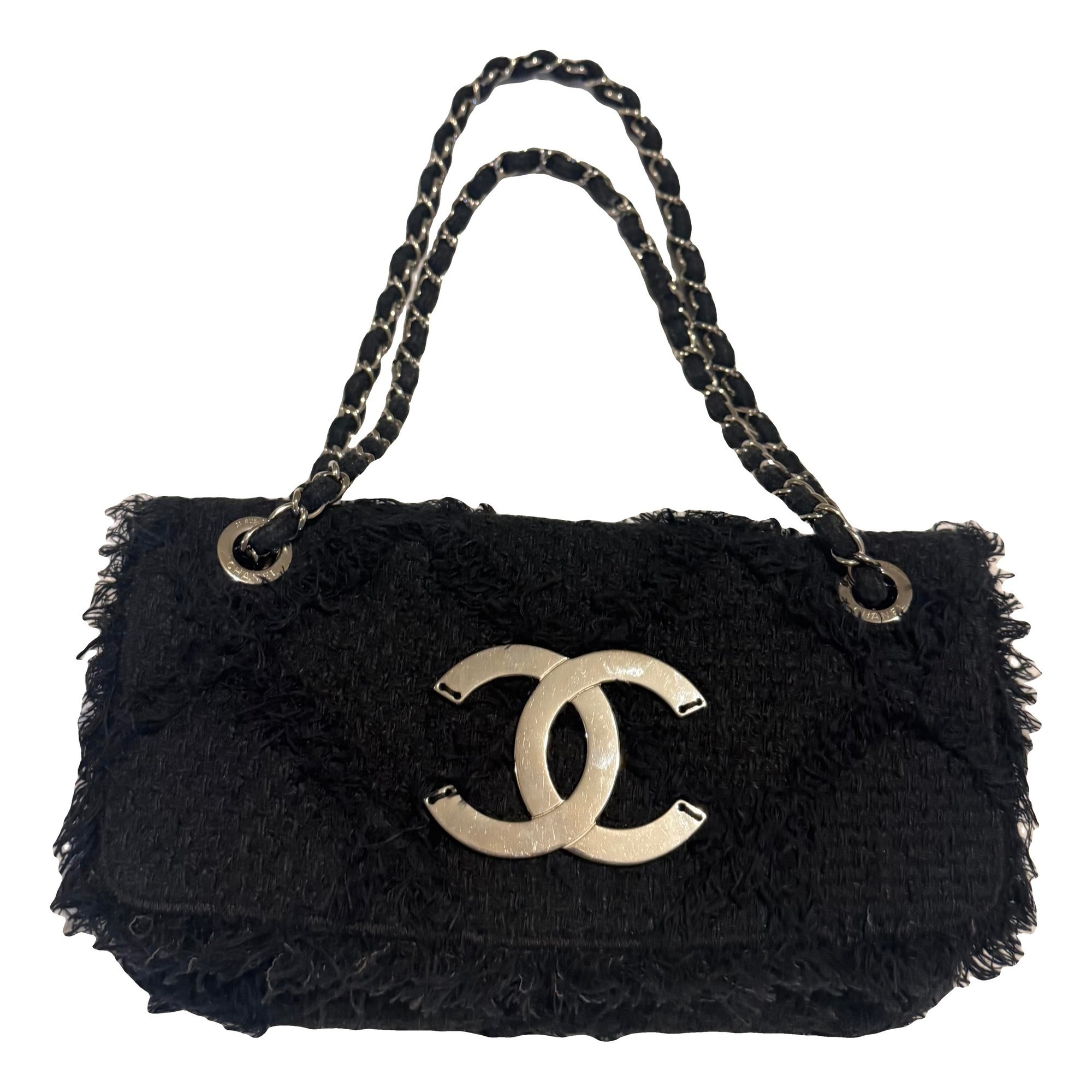 Trendy CC Flap cloth handbag
