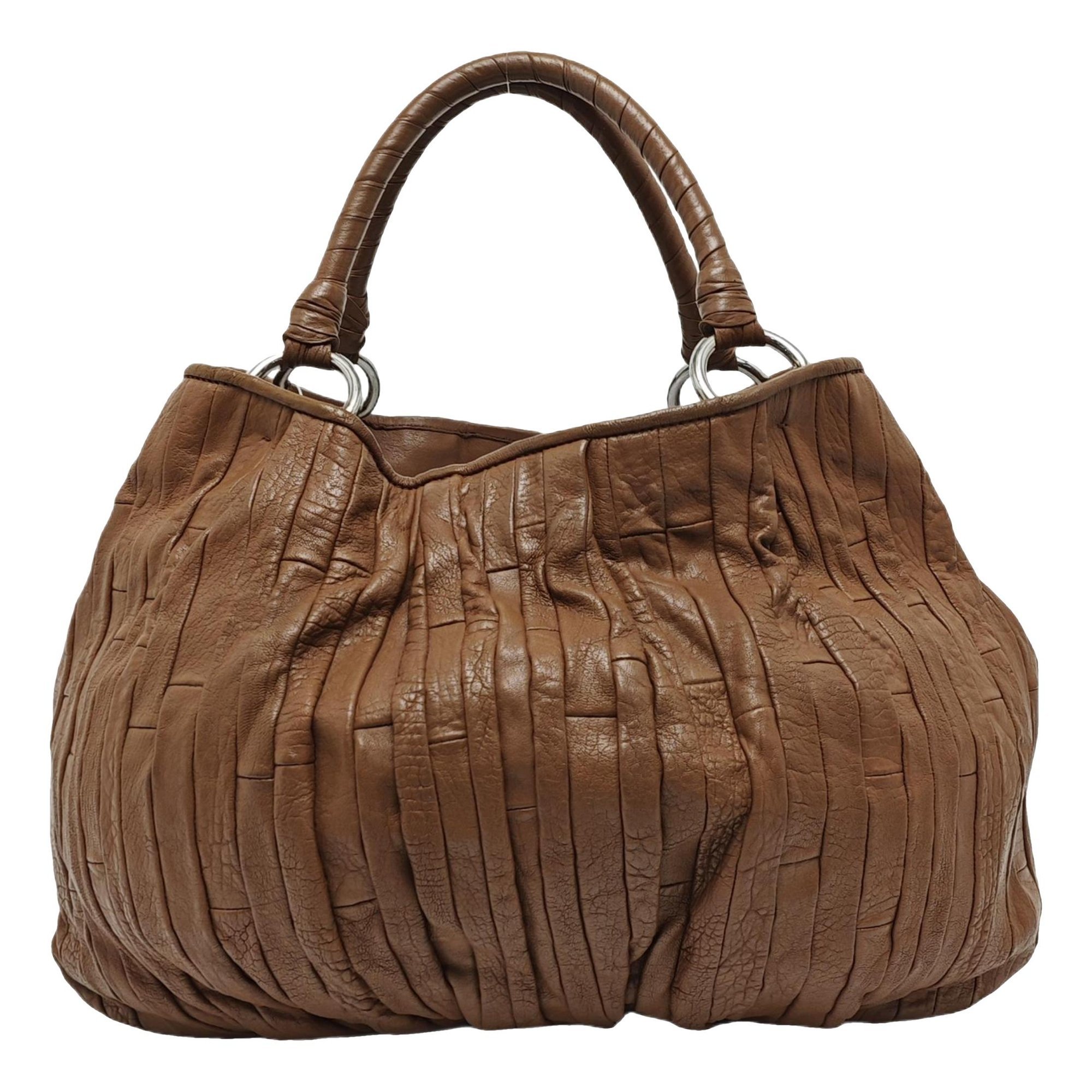Leather tote