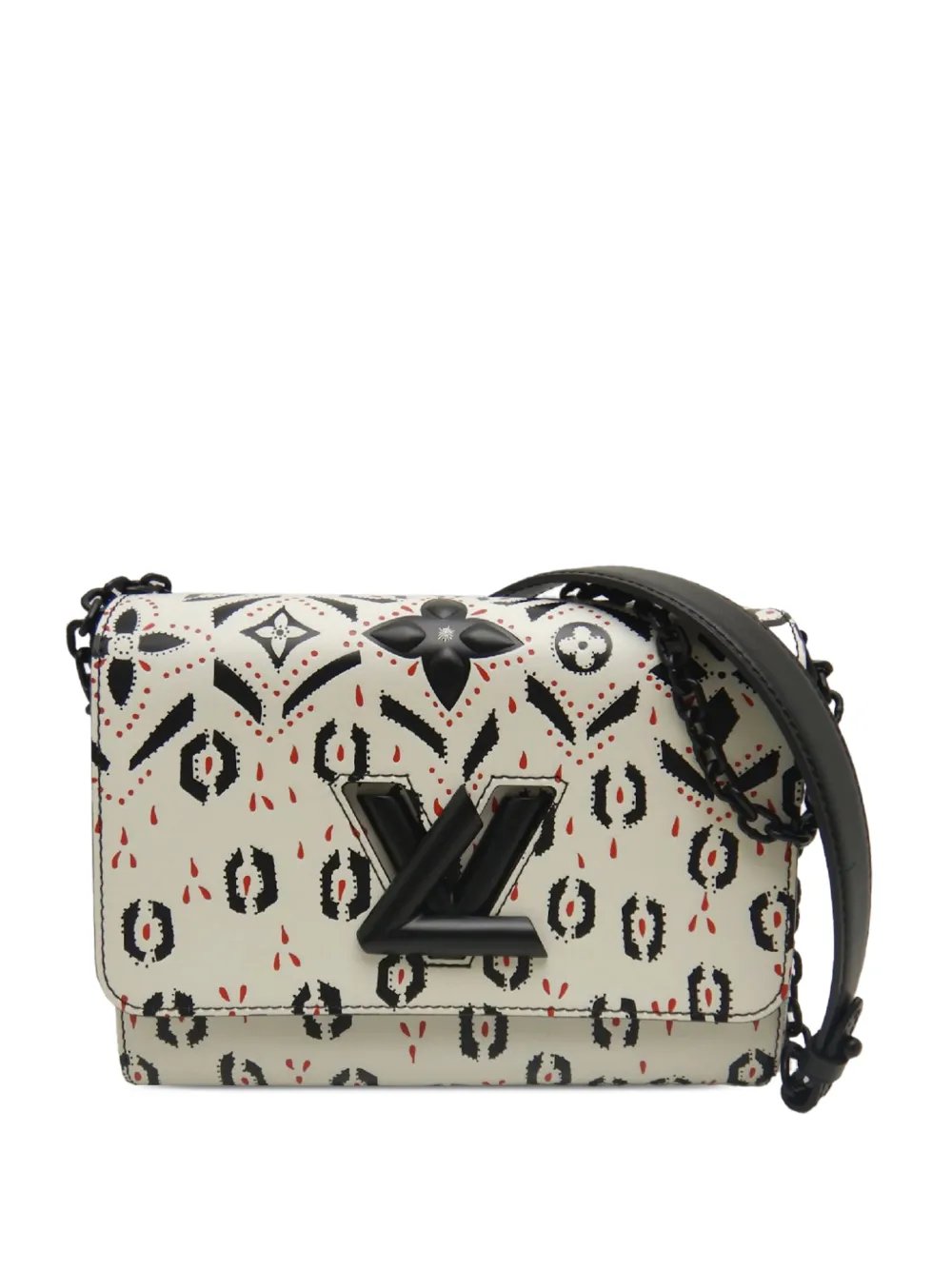 2015 Graphic Print Calfskin Twist MM shoulder bag