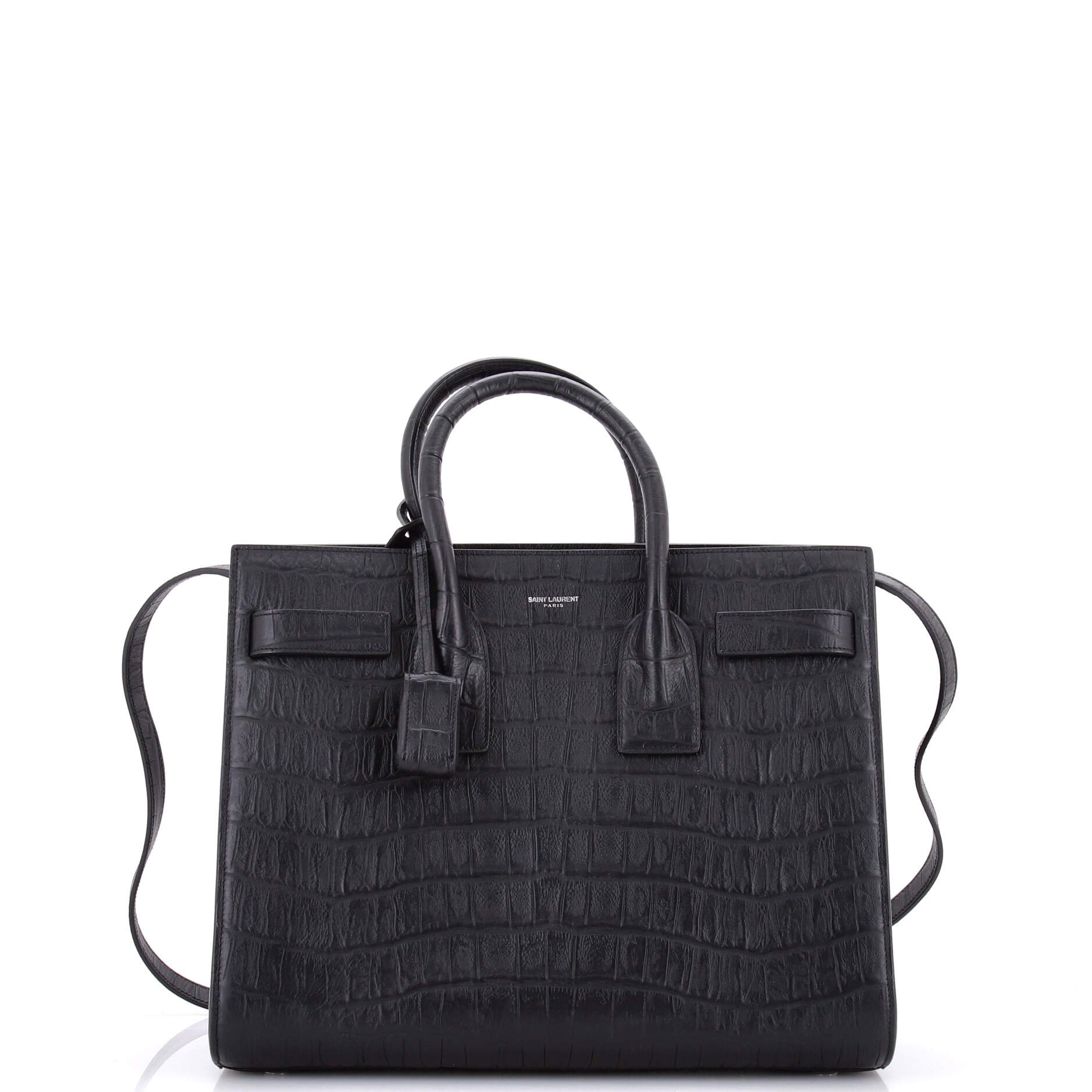 Sac de Jour NM Bag Crocodile Embossed Leather Small
