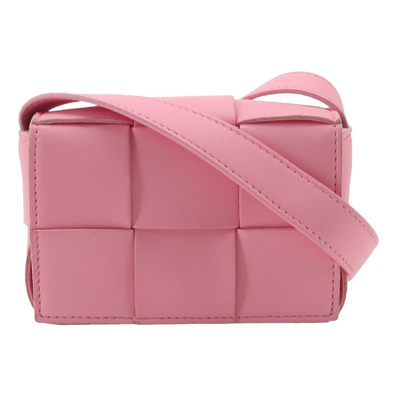 Cassette leather handbag