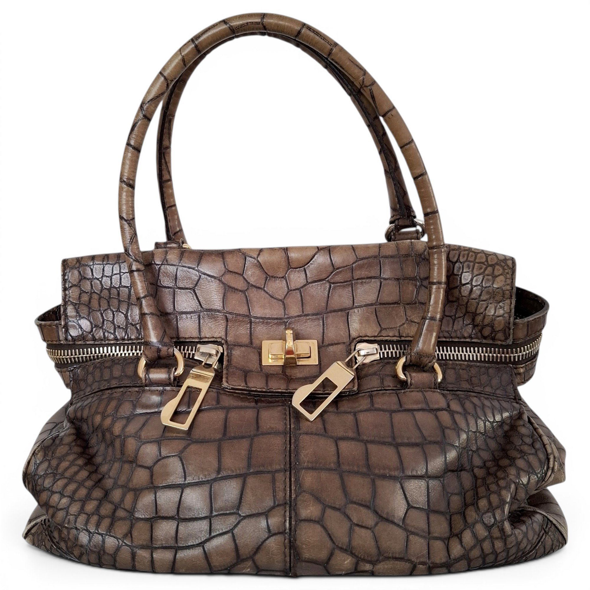 Leather handbag