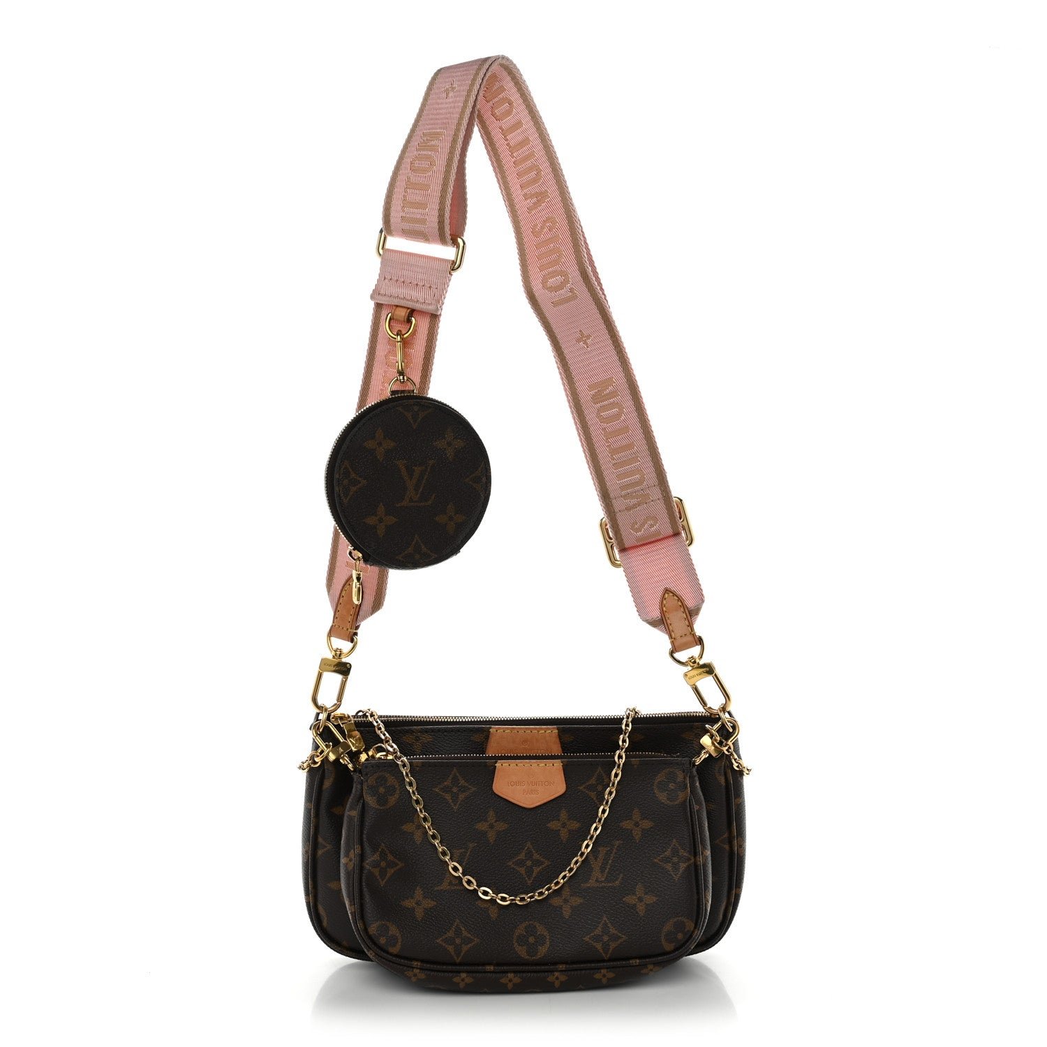 Louis Vuitton Monogram Multi Pochette Accessories Rose Clair