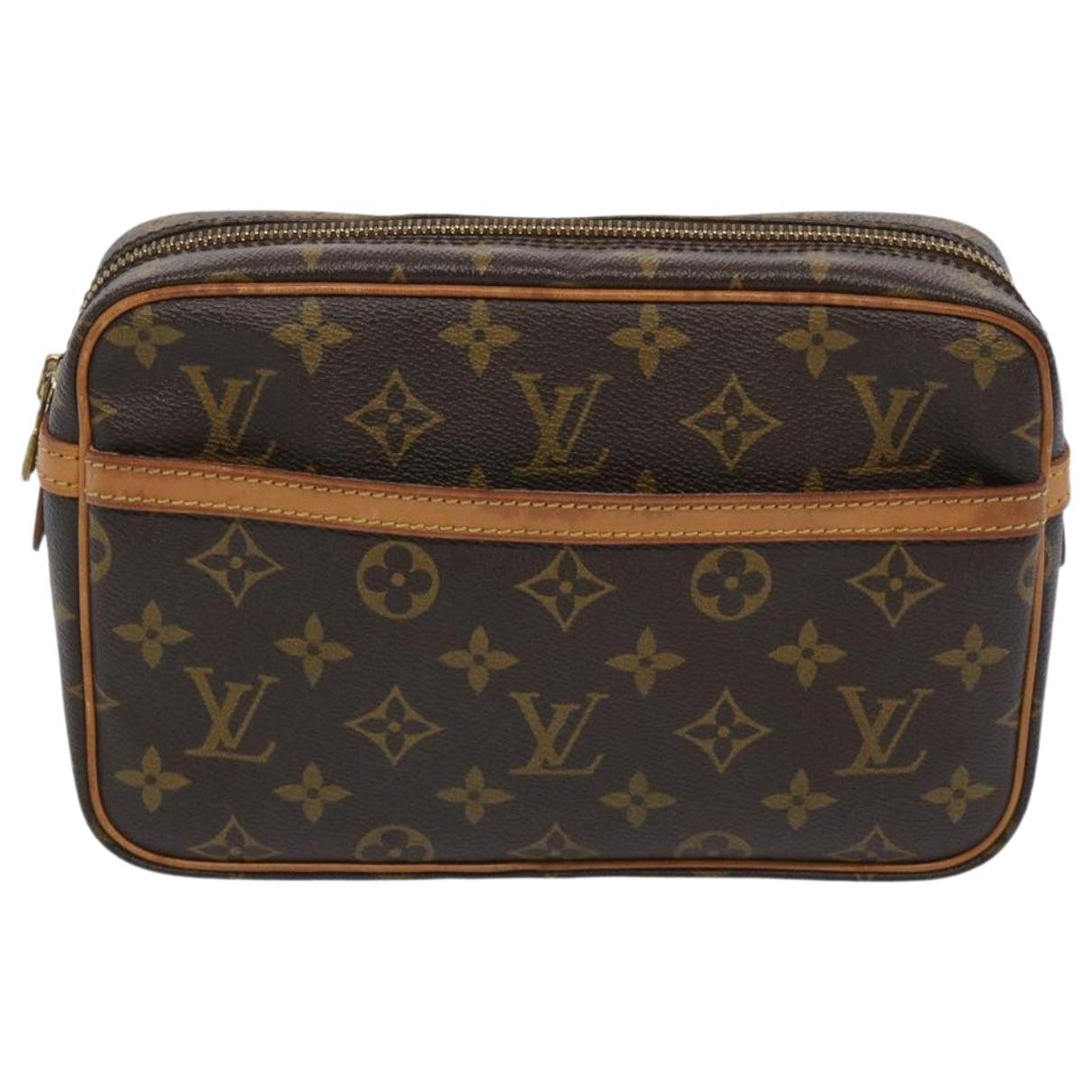 Leather clutch bag