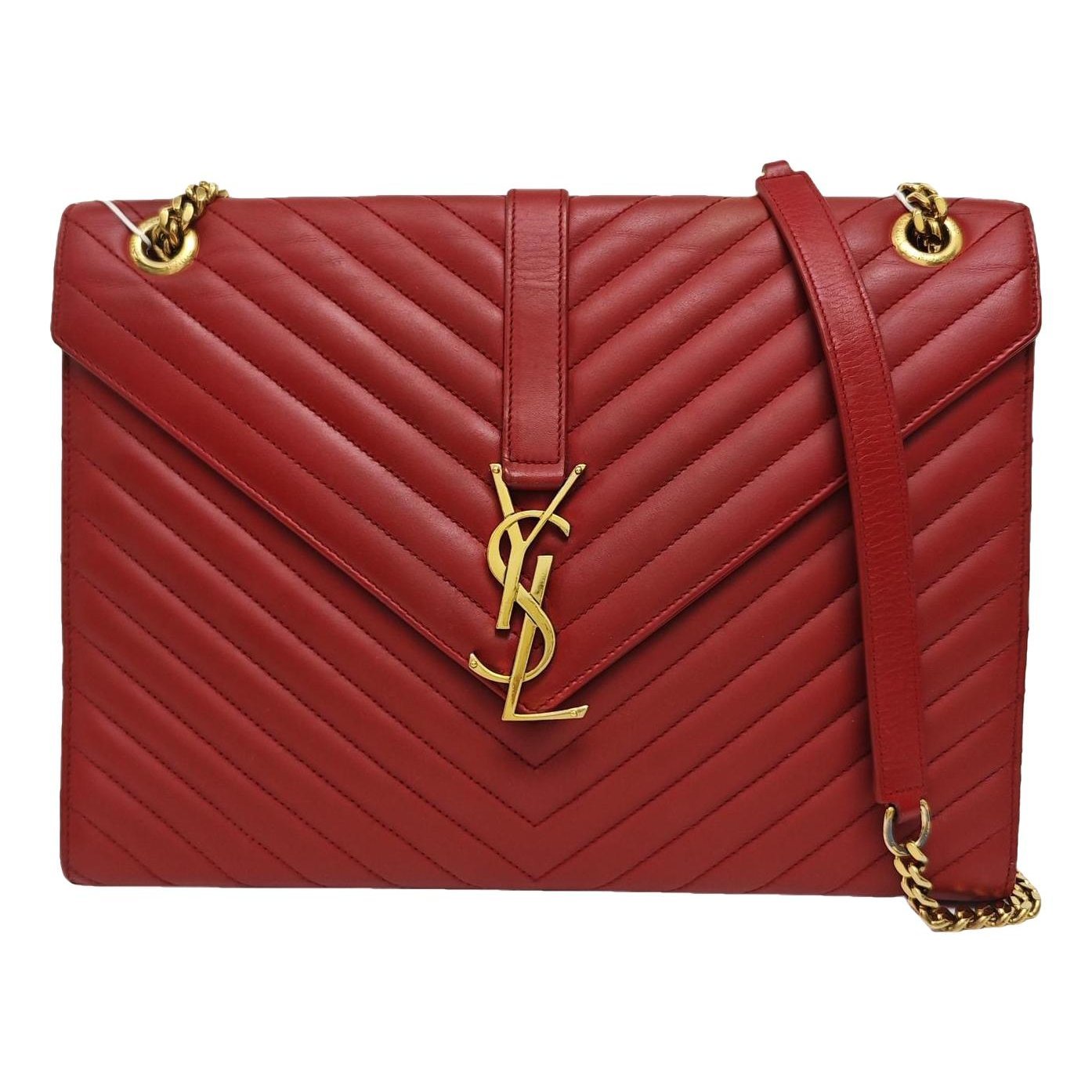 Envelope leather crossbody bag