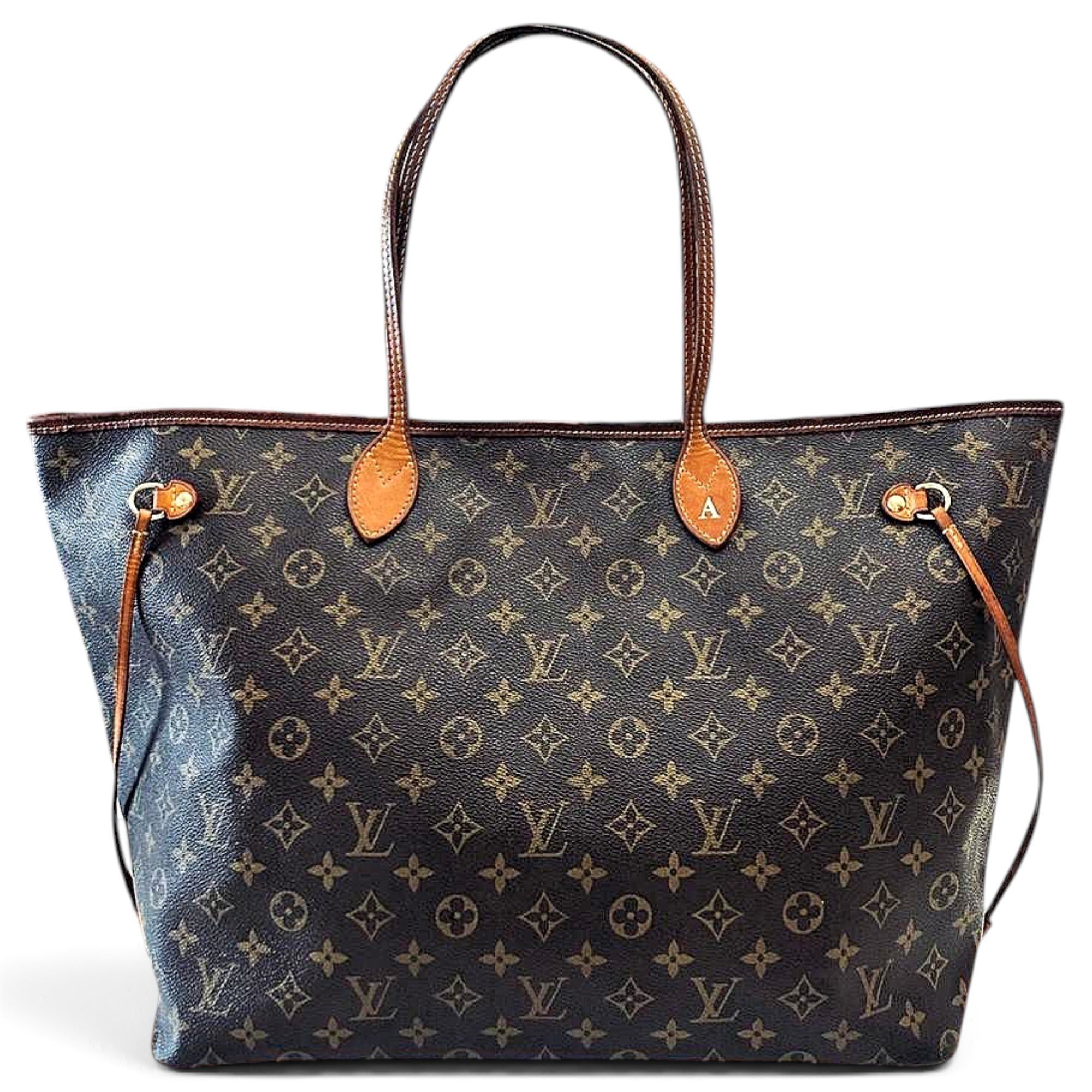 Louis Vuitton Neverfull leather handbag