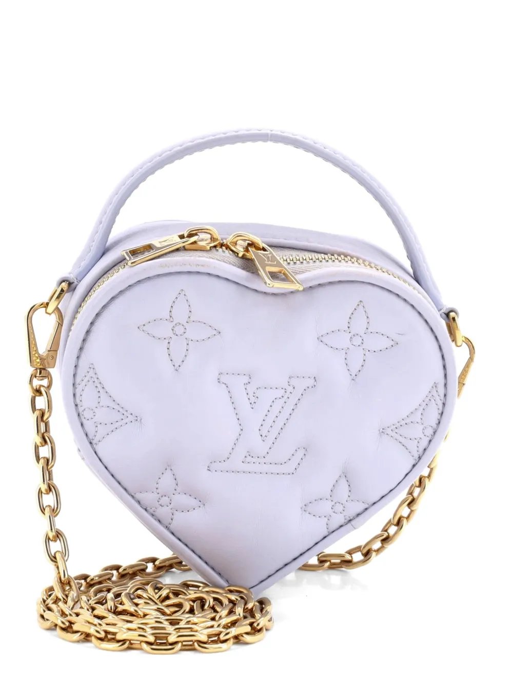 Pop My Heart Pouch Bag Bubblegram Leather crossbody bag