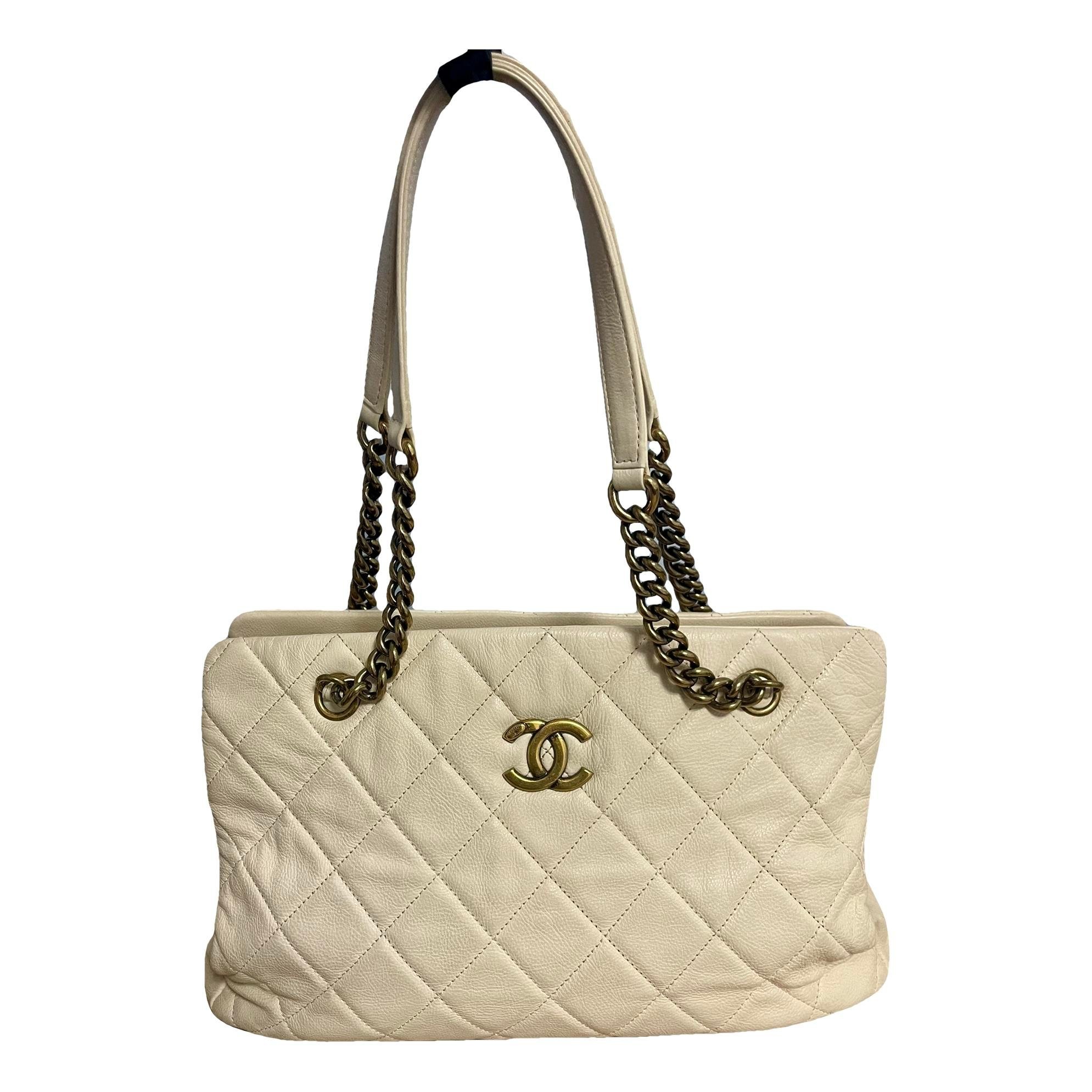 Trendy CC Quilted leather tote