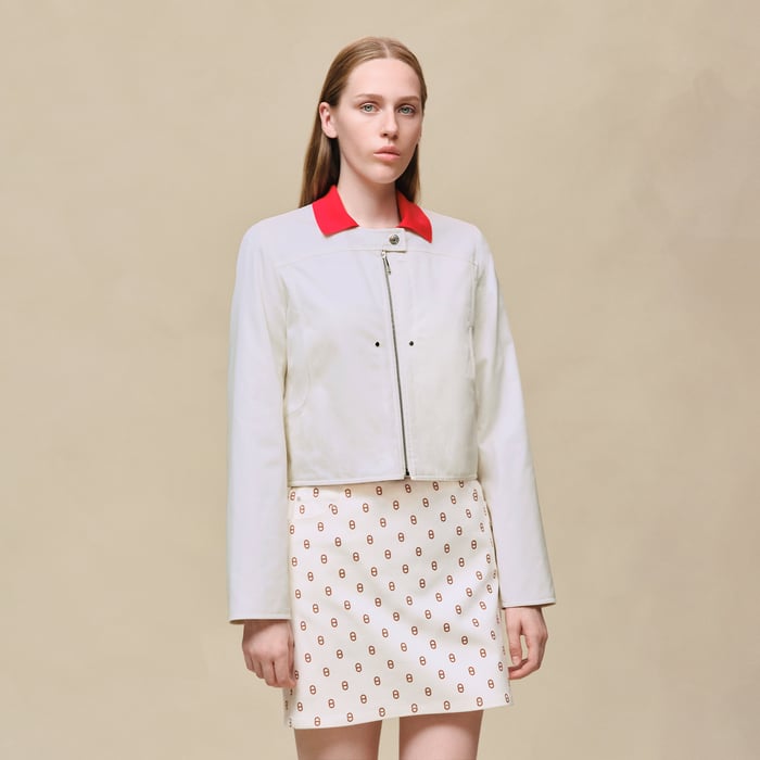 Blanc Cassé Cotton Twill Jacket
