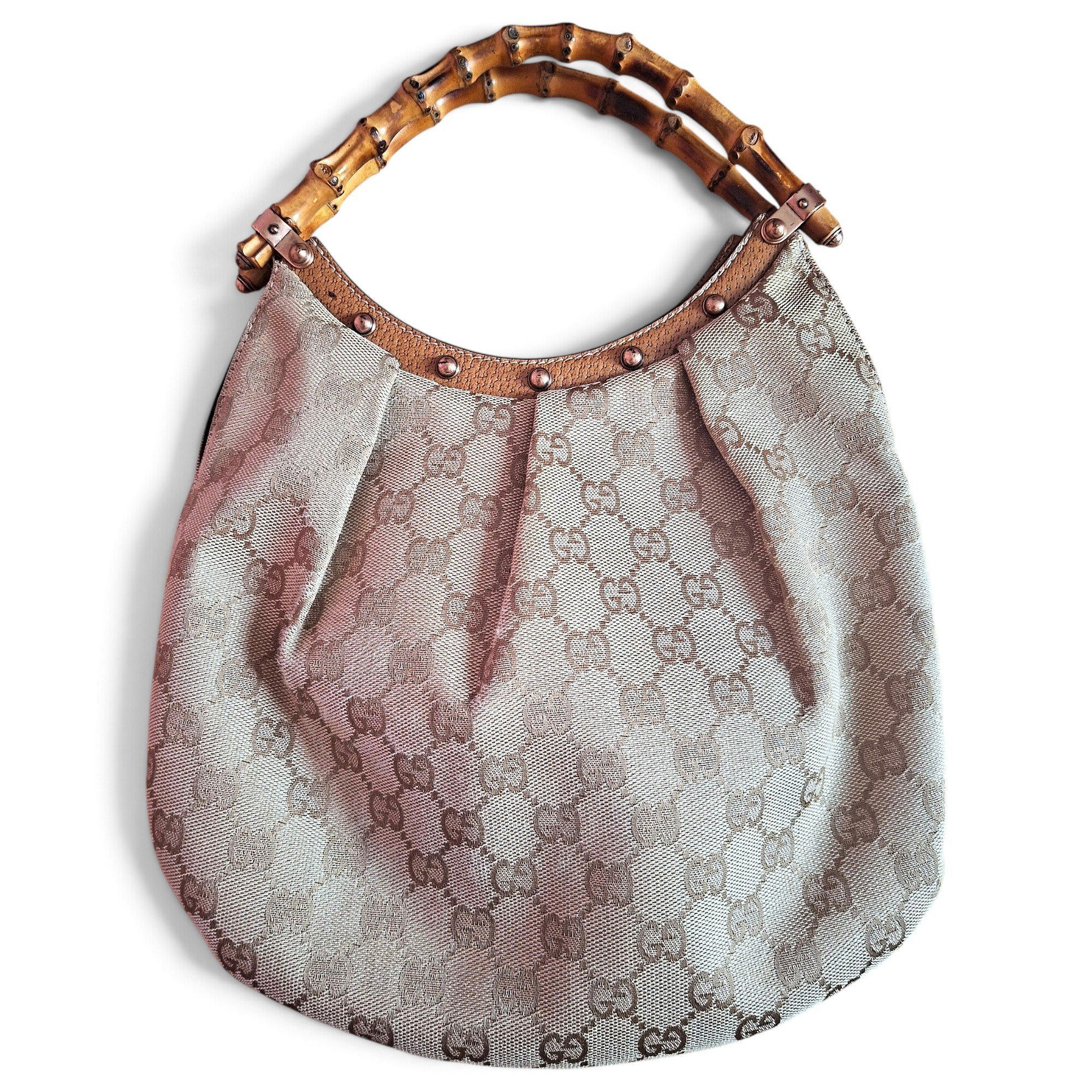 Bamboo Frame Satchel cloth handbag