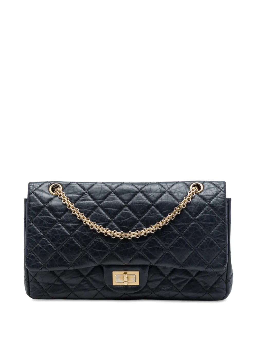 2011 Quilted Aged Calfskin Reissue 2.55 Double Flap 227 shoulder bag