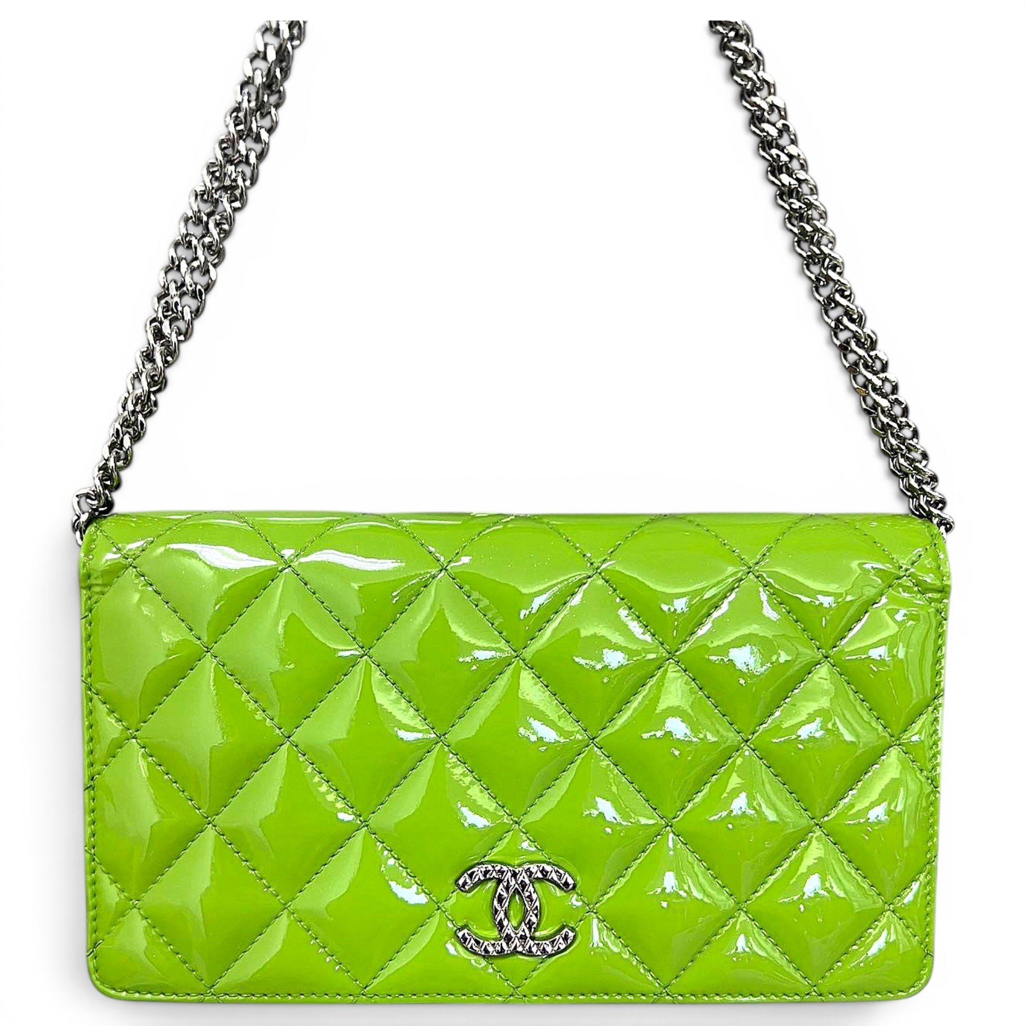 Patent leather handbag